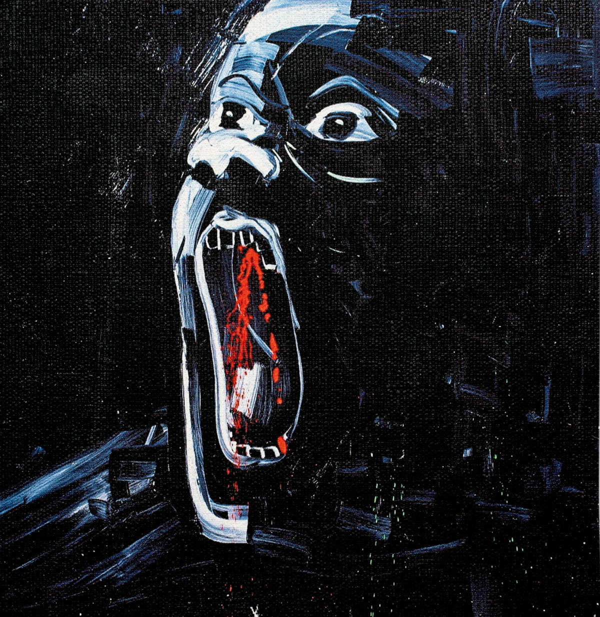 Moheb Attai (Afghanistan), Senza titolo (2022; fotografia digitale stampata su tela, 12 x 12 cm)