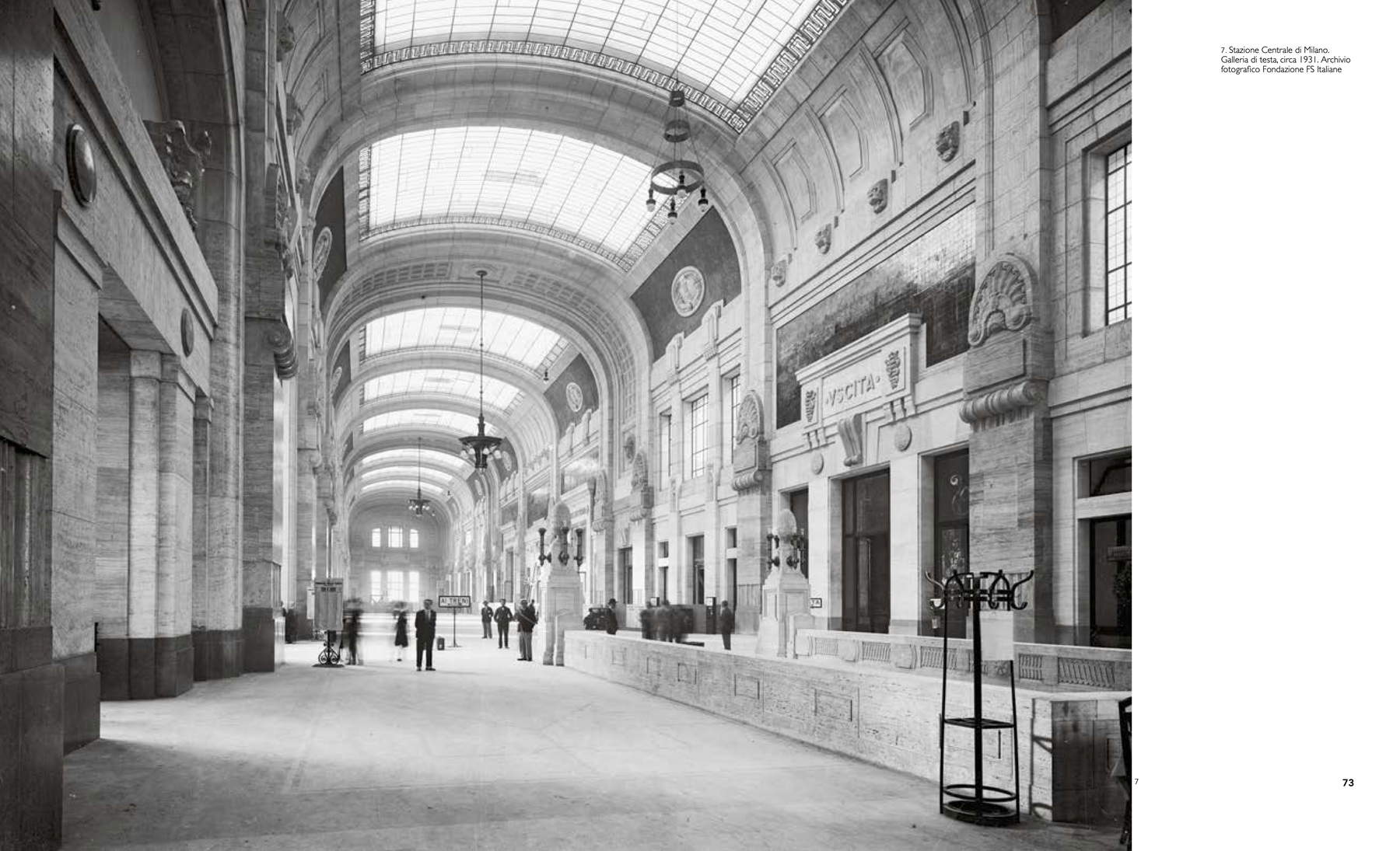 Seite aus dem Buch The Royal Pavilion at Milan's Central Station. Ein Meisterwerk des Art déco