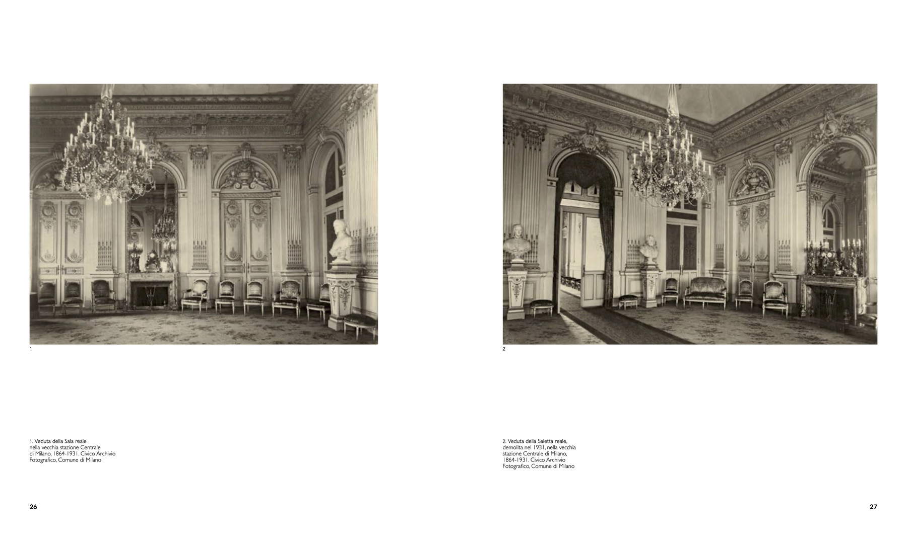 Seite aus dem Buch The Royal Pavilion at Milan's Central Station. Ein Meisterwerk des Art déco