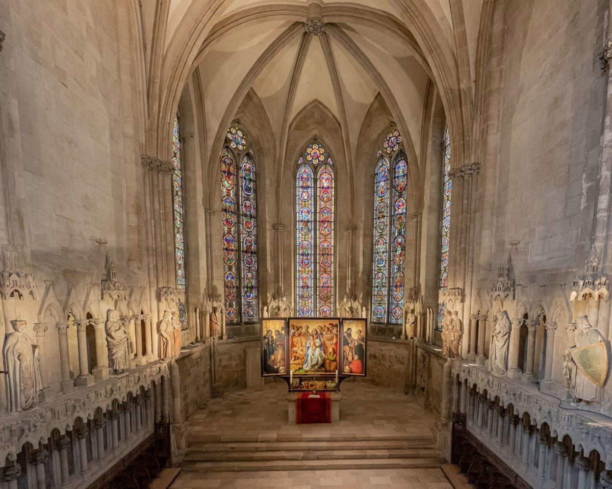 La pala di Cranach-Triegel nel coro occidentale. Foto: Vereinigte Domstifter