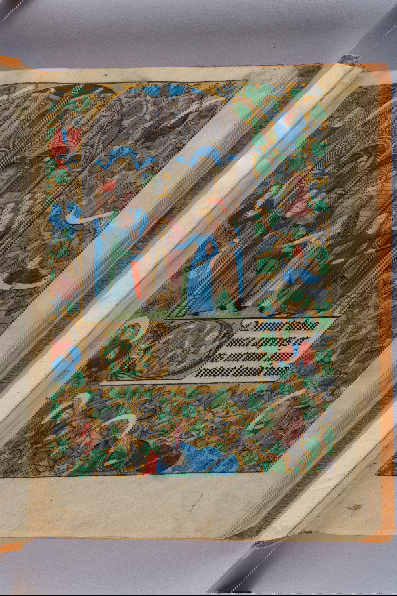 Meister des Fürsten von Piemont, Stundenbuch zum Gebrauch in Rom (Ore Deloche) - dokumentiert in Savoyen, Bresse und Lyon (1450-1475, 1460-1465; Tempera und Gold auf Pergament; Turin, Palazzo Madama - Museo Civico d'Arte Antica)