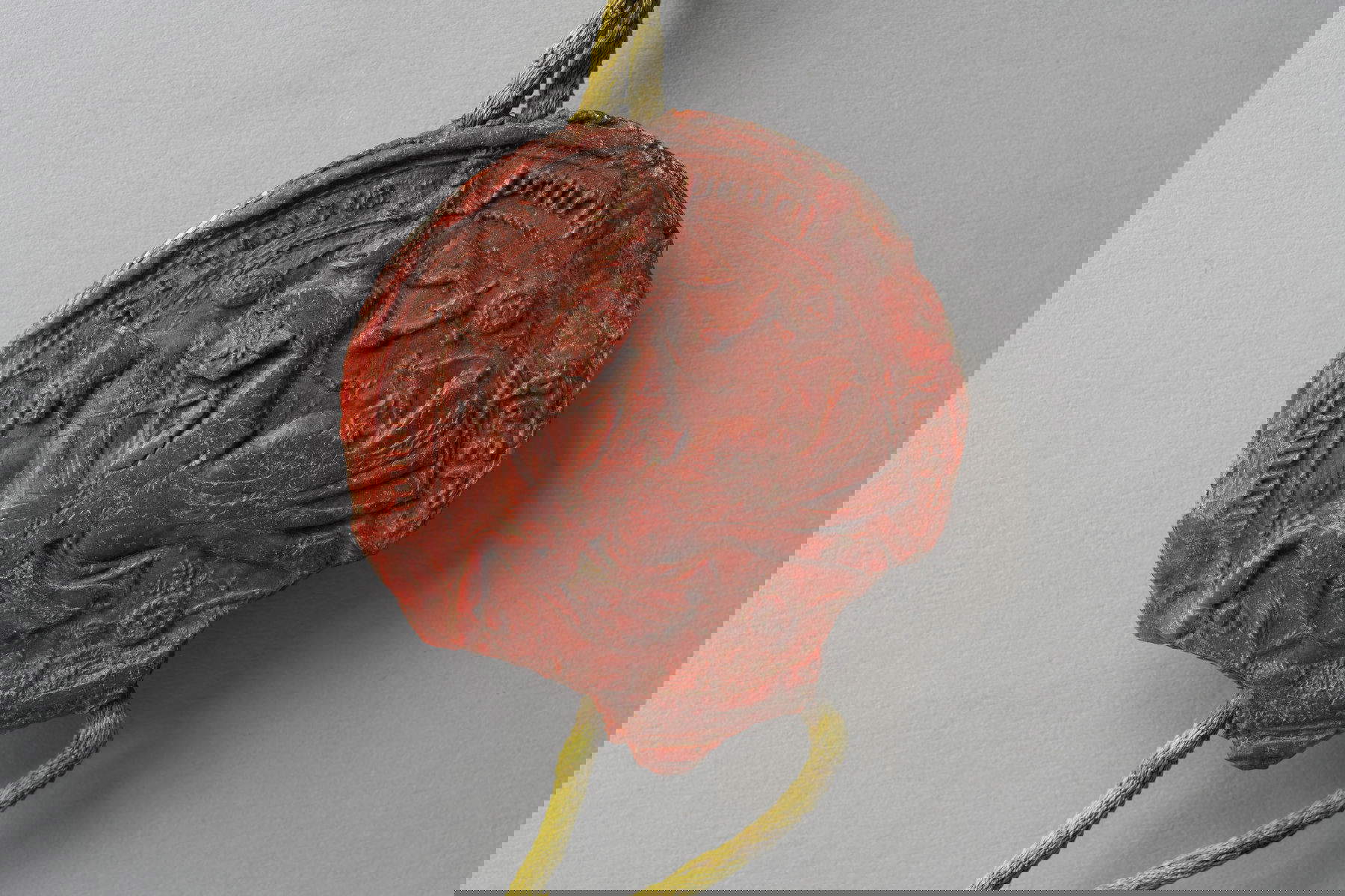 Reitersiegel von Ludovico d'Acaia (Ursprünglich verbunden mit einem Dokument vom 12. Juni 1417; Turin, Staatsarchiv, Gericht, Dörfer, Provinz Pinerolo, M. 7, Cavour, Nr. 8 (Abguss))