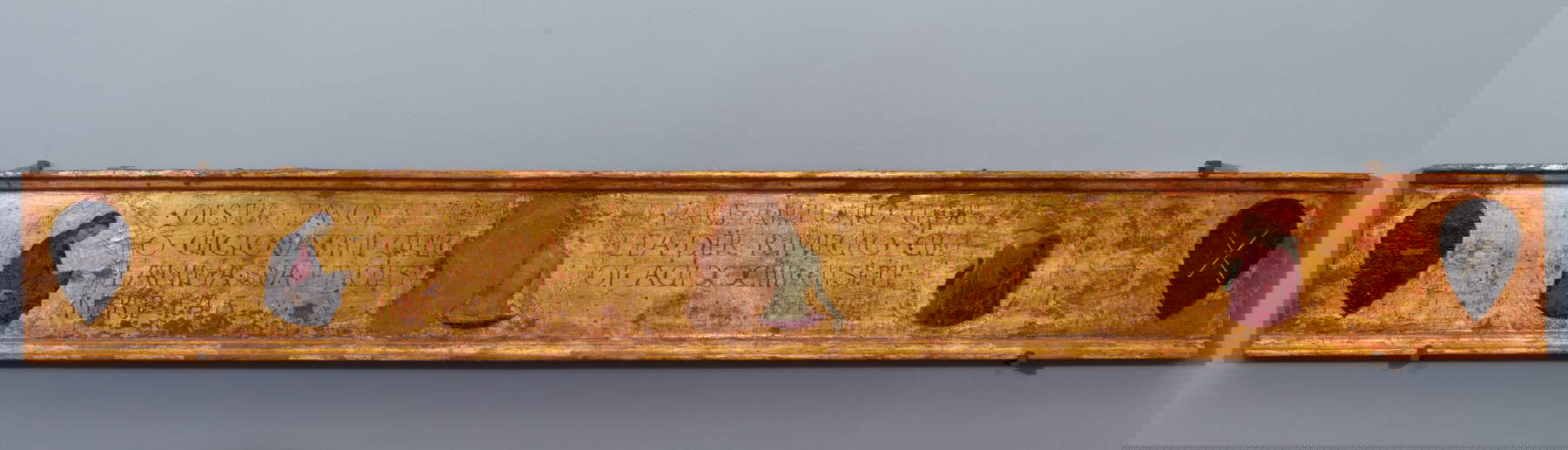 Paolo Uccello, Predella con Cristo in Piet&agrave; fra la Vergine e san Giovanni Evangelista (Firenze; Museo di San Marco)