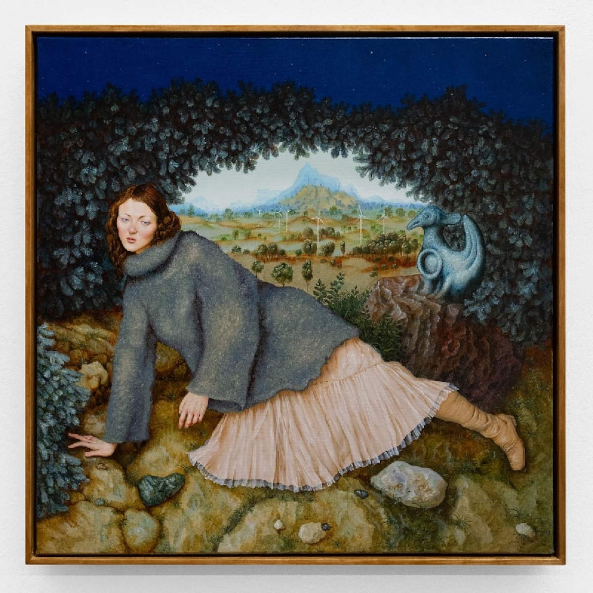 Paul Rog, Starry Sky (2025; oil on canvas, 60 x 60 cm)