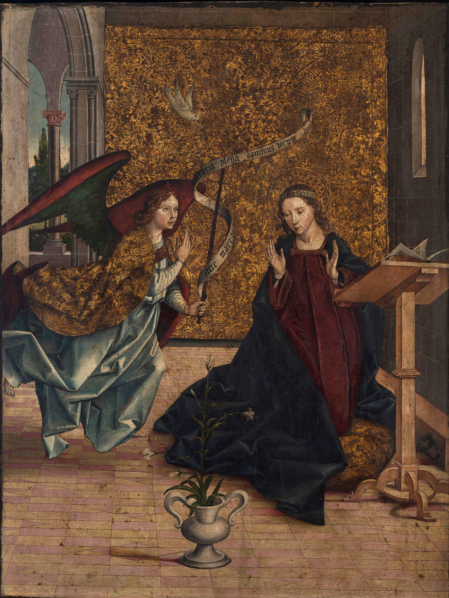 L'Annunciazione di Pedro Berruguete prima del restauro