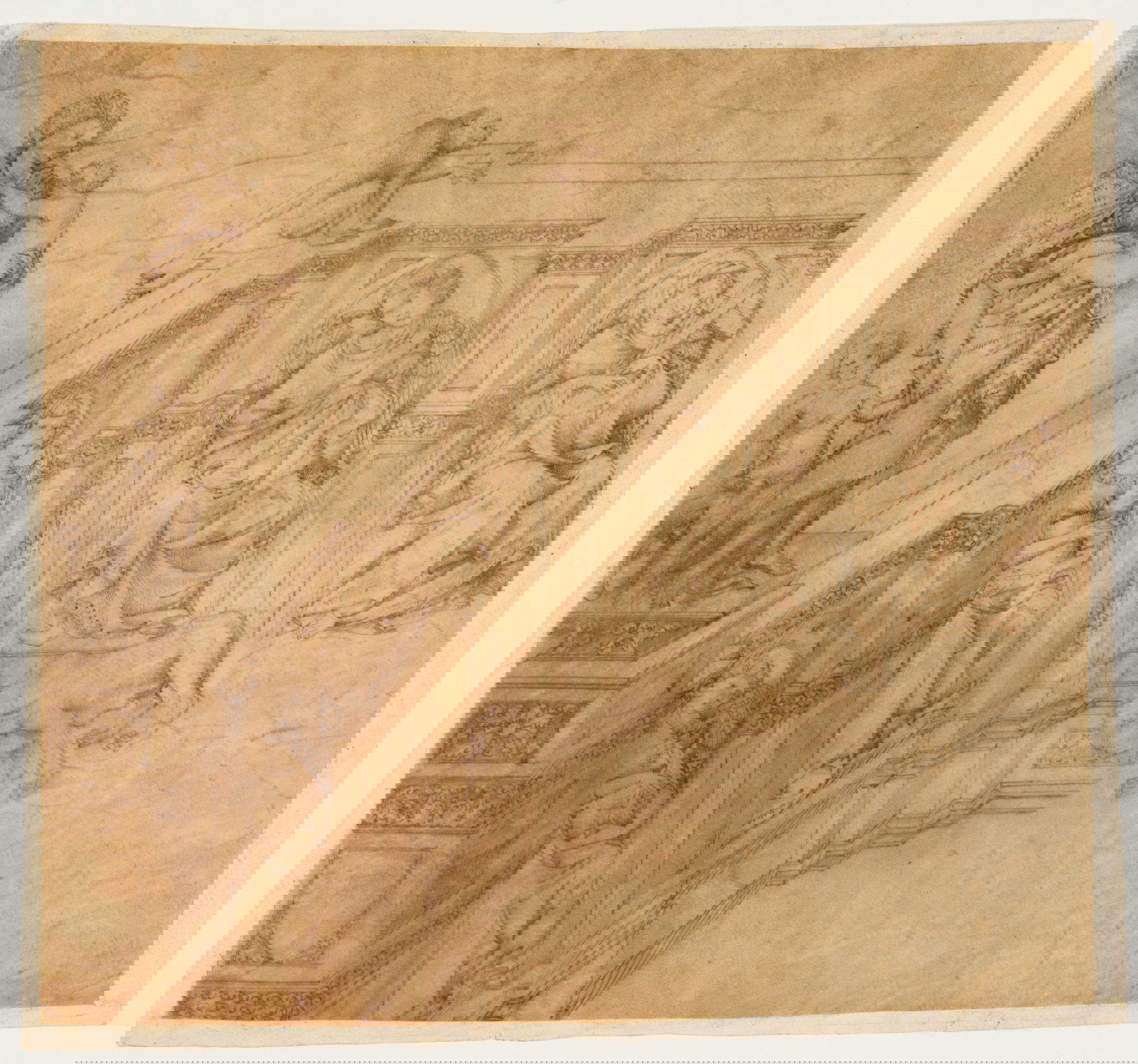 Jacopo della Quercia, Disegno per il lato sinistro della