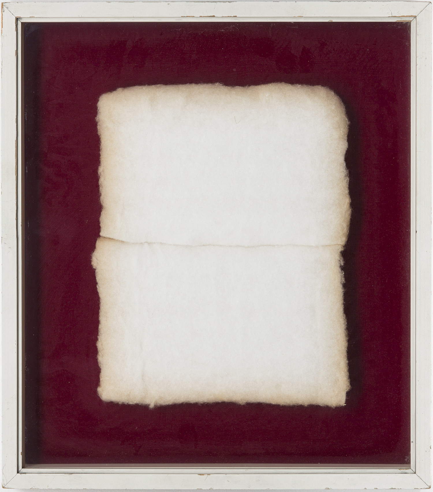 Piero Manzoni, Achrome (1960 circa; cotone idrofilo, 27 x 21 cm). Su concessione di Fondazione Piero Manzoni, Milano