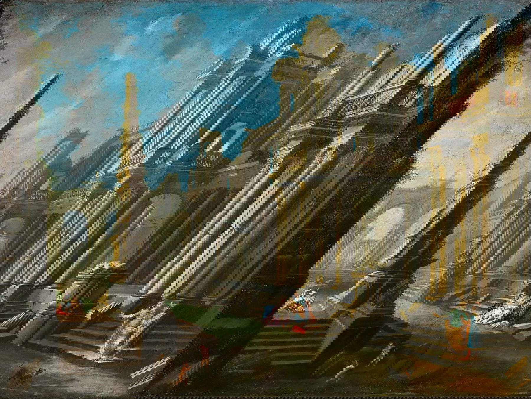 Pietro Cappelli, Architektonisches Capriccio (158,5 x 211 cm).