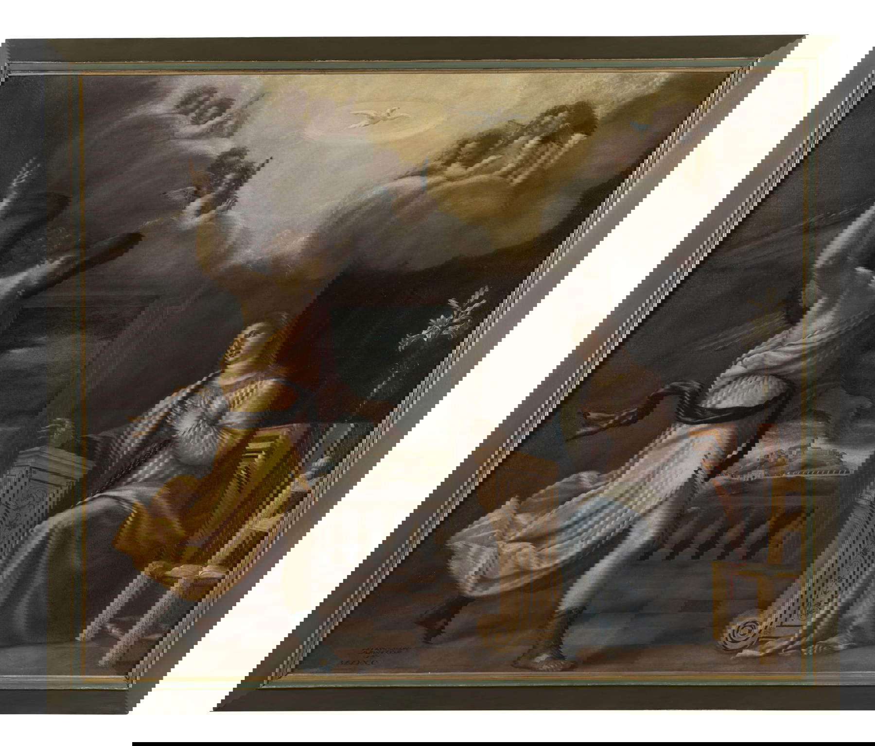 Pietro Maria Bagnatore, Annunciation (1590; Brescia, Palazzo della Loggia)