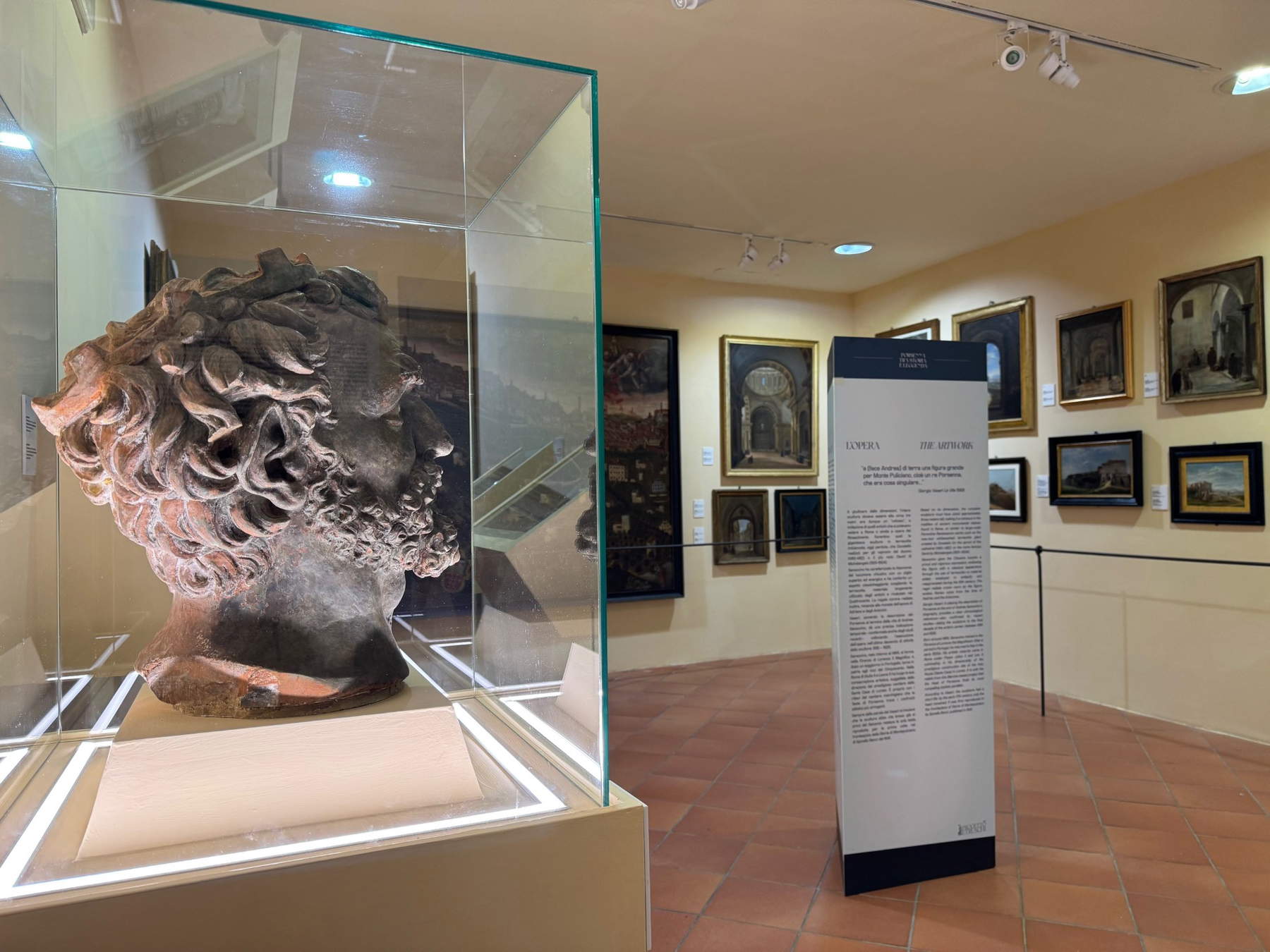 La Testa di Porsenna nell'allestimento