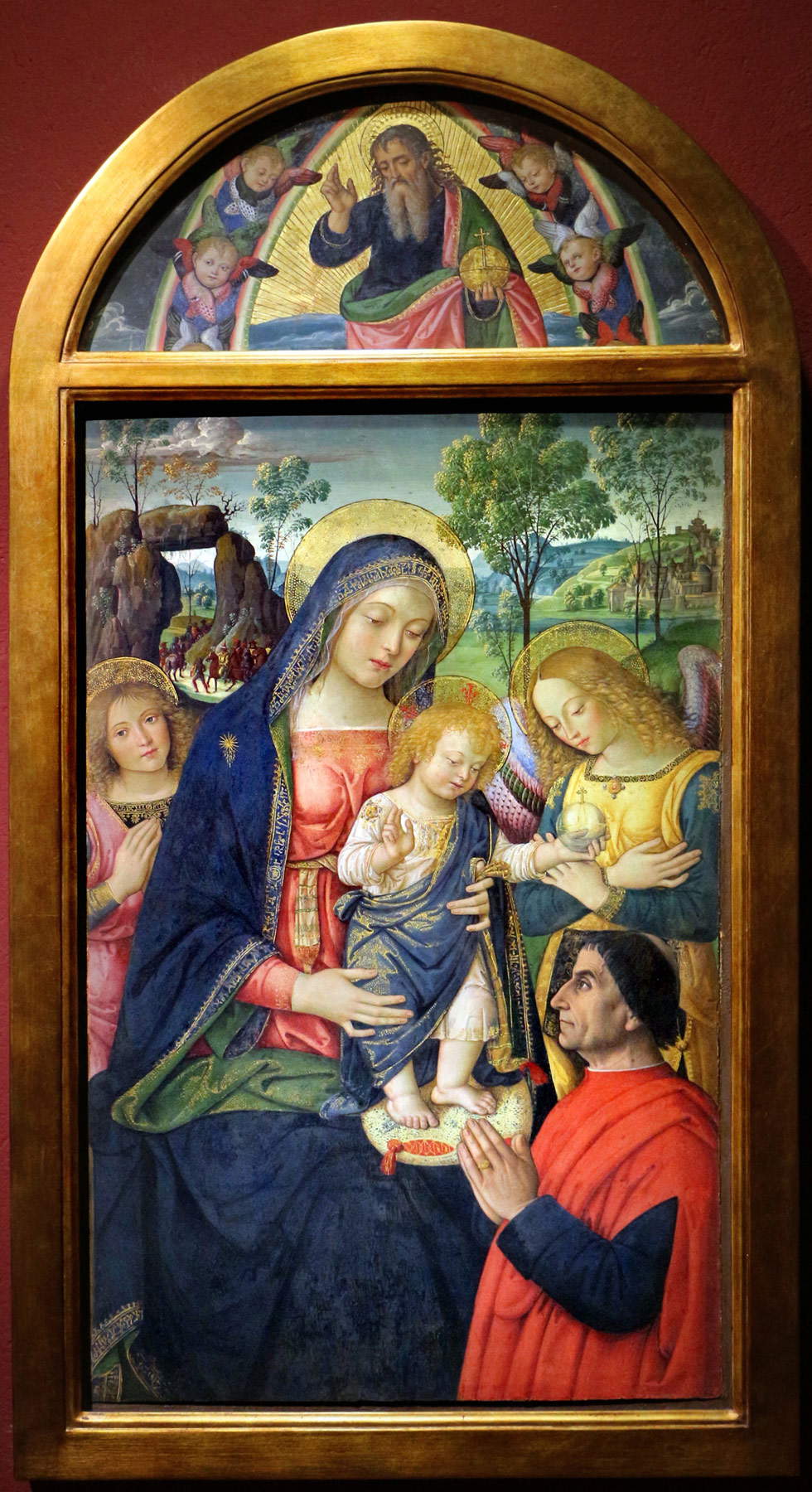 Pinturicchio,&nbsp;Madonna della Pace&nbsp;(1488-1490 circa; tempera su tavola, 94 x 64 cm; San Severino Marche, Pinacoteca Comunale Tacchi Venturi)