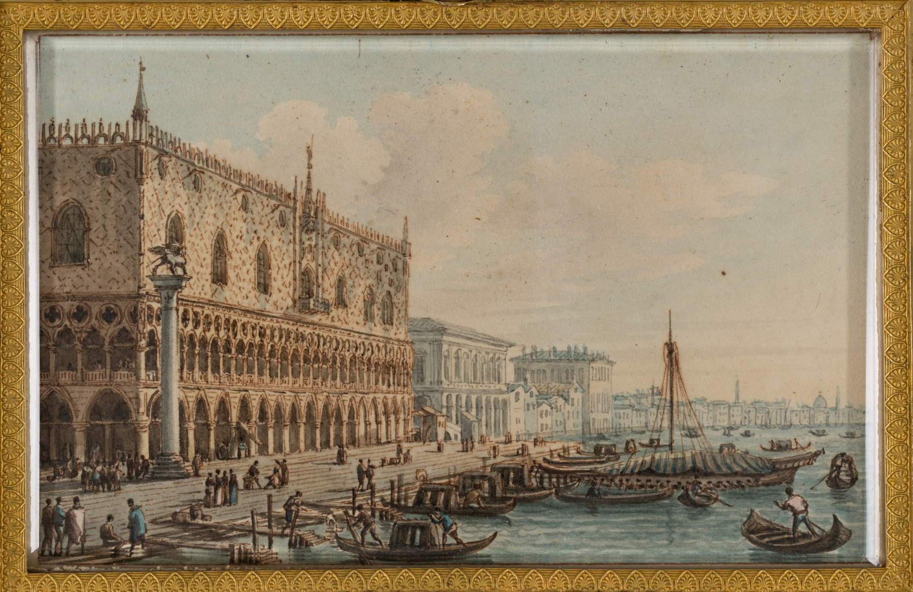 Pittore veneto della prima met&agrave; del XIX secolo, Il Molo verso la Riva degli Schiavoni