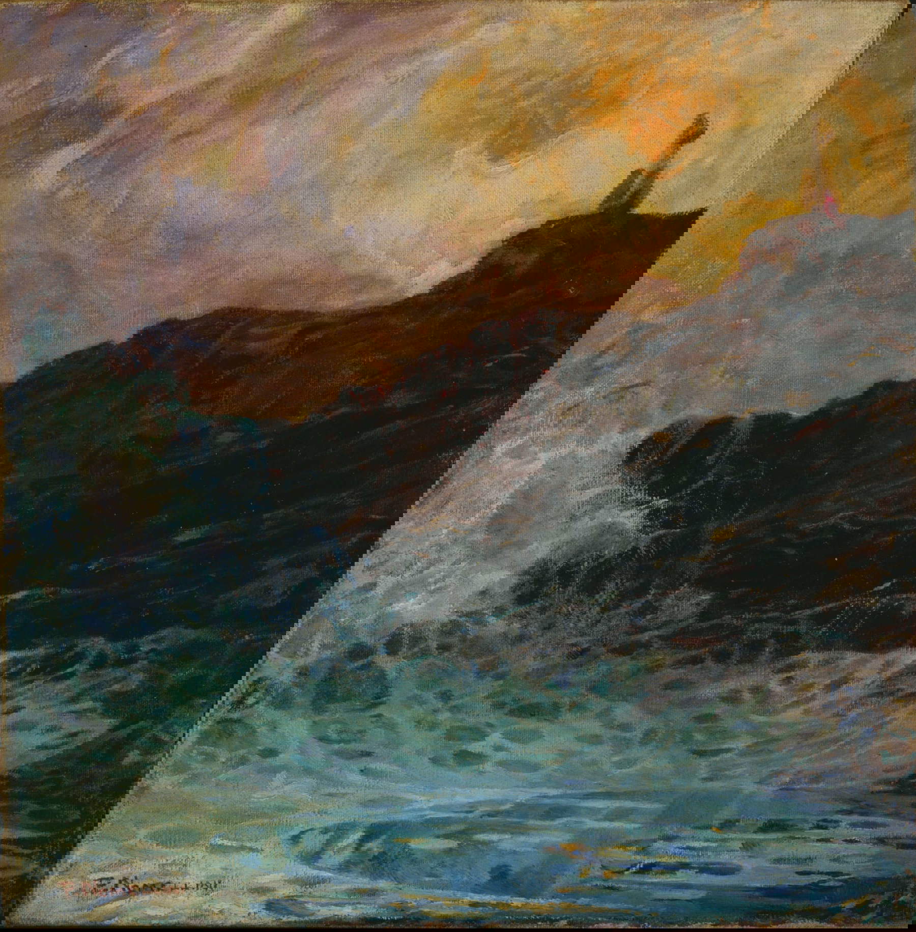 Plinio Nomellini, Lo scoglio di Quarto (Öl auf Leinwand; Museo dell'Accademia Ligustica di Belle Arti, Genua) Plinio Nomellini, Lo scoglio di Quarto (Öl auf Leinwand; Museo dell'Accademia Ligustica di Belle Arti, Genua)