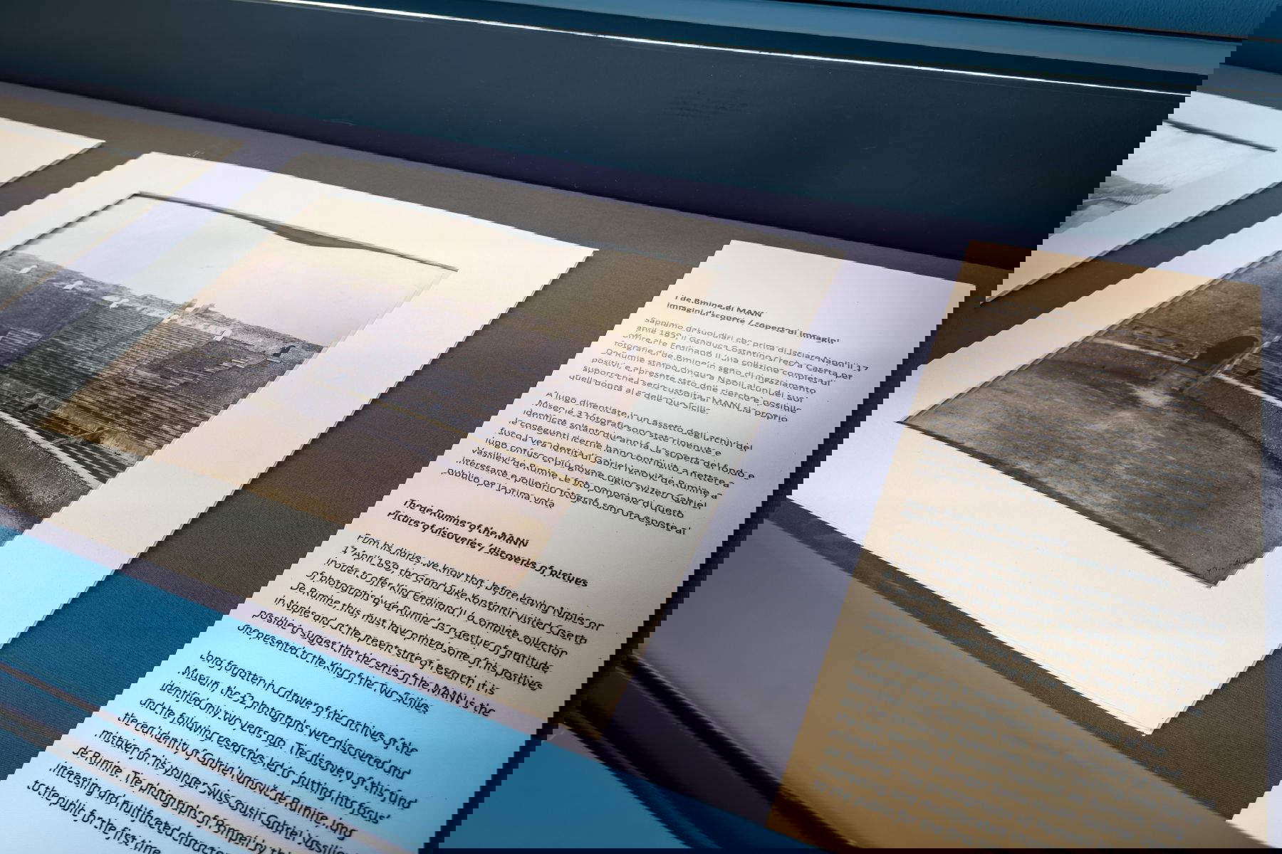 Plan de l'exposition au Musée archéologique national de Naples. Photo : &copy;MANN