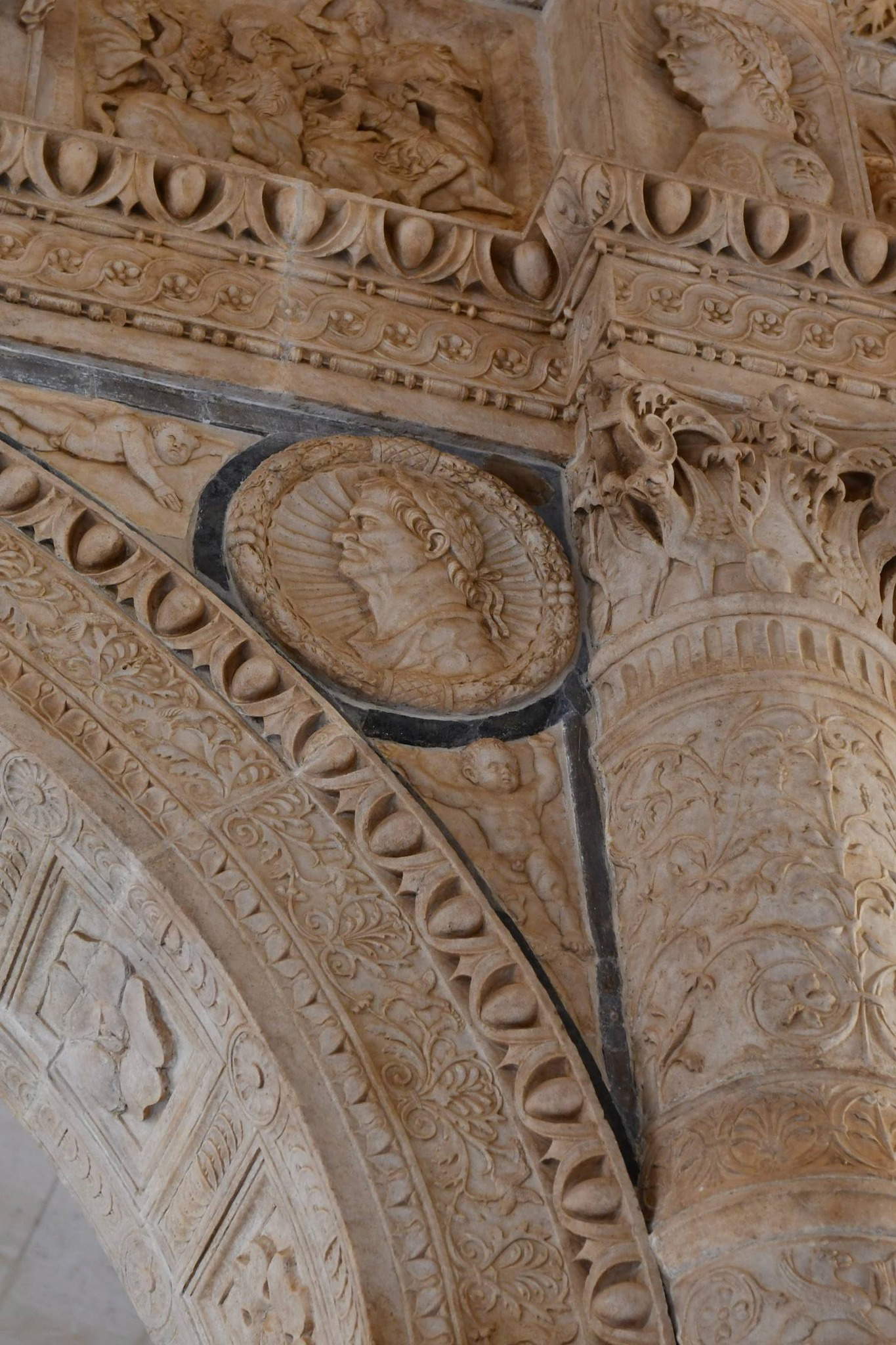 Le portail restauré du palais Stanga. Photo : Louvre / Nicolas Bousser