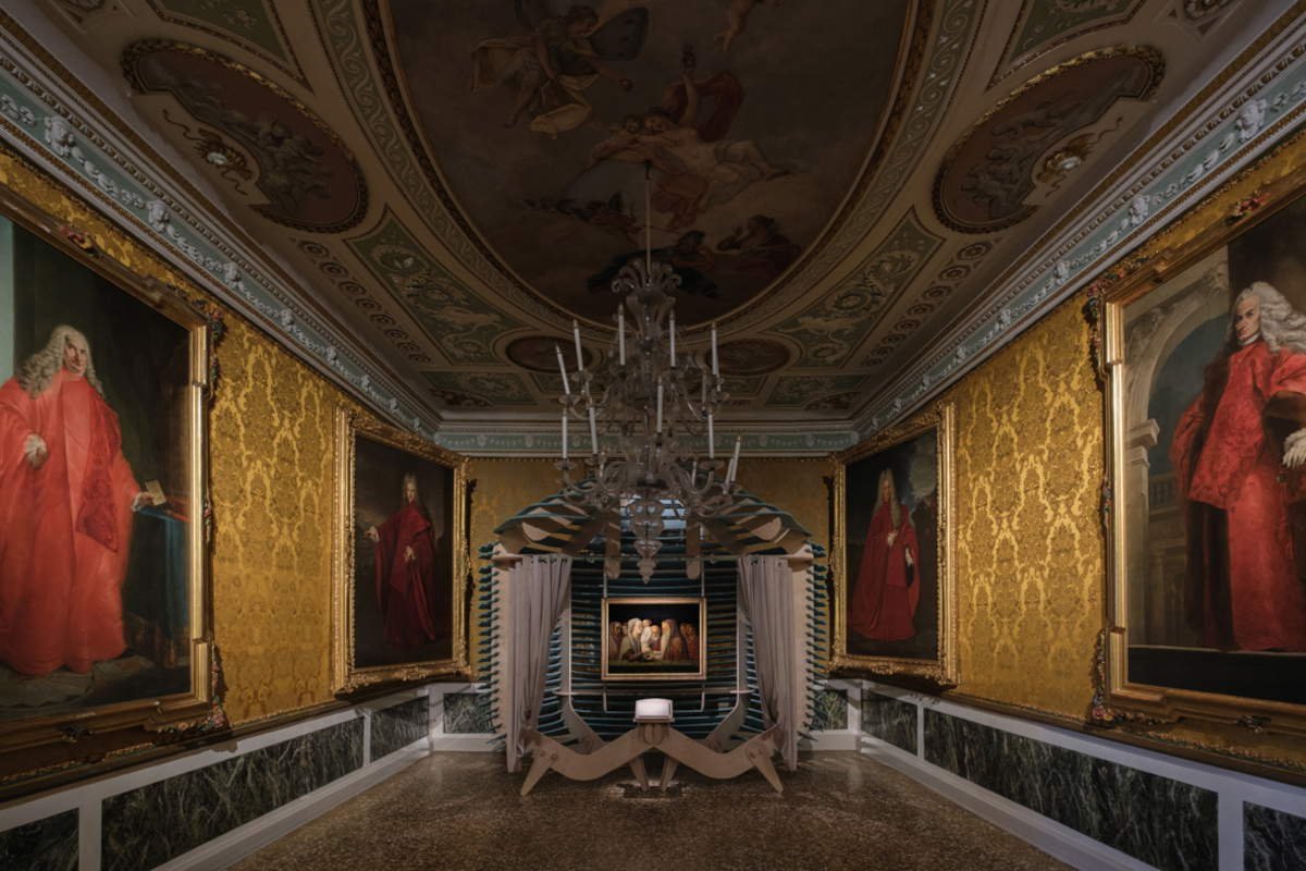 Giovanni Bellini, Presentation of Jesus at the Temple (ca. 1475; Venice, Fondazione Querini Stampalia). Photo installation by Adriano Mura