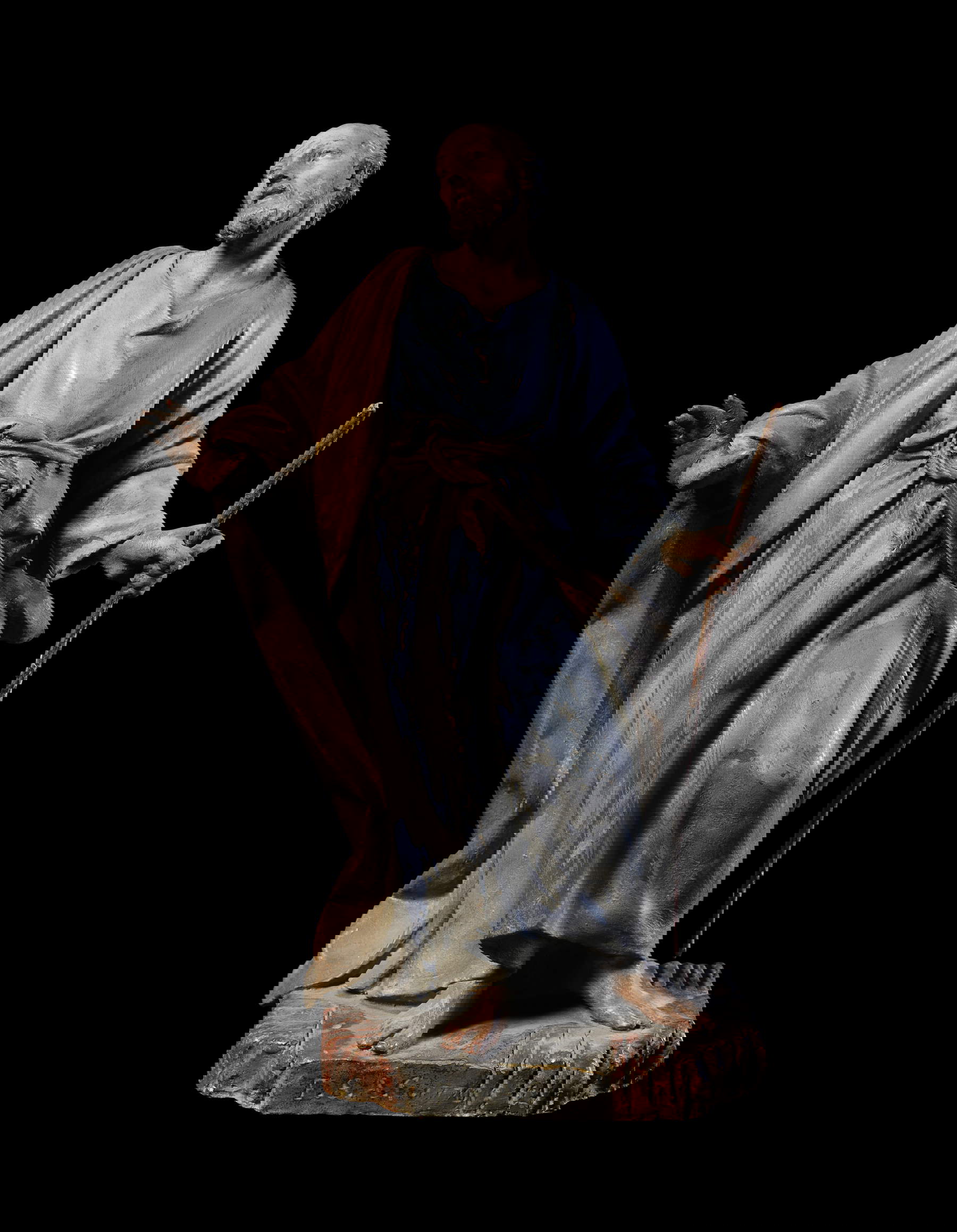 Filippo Scandellari, San José en adoración (1770; terracota policromada; Bolonia, Museo Civico d'Arte Industriale e Galleria Davia Bargellini, inv. 114)