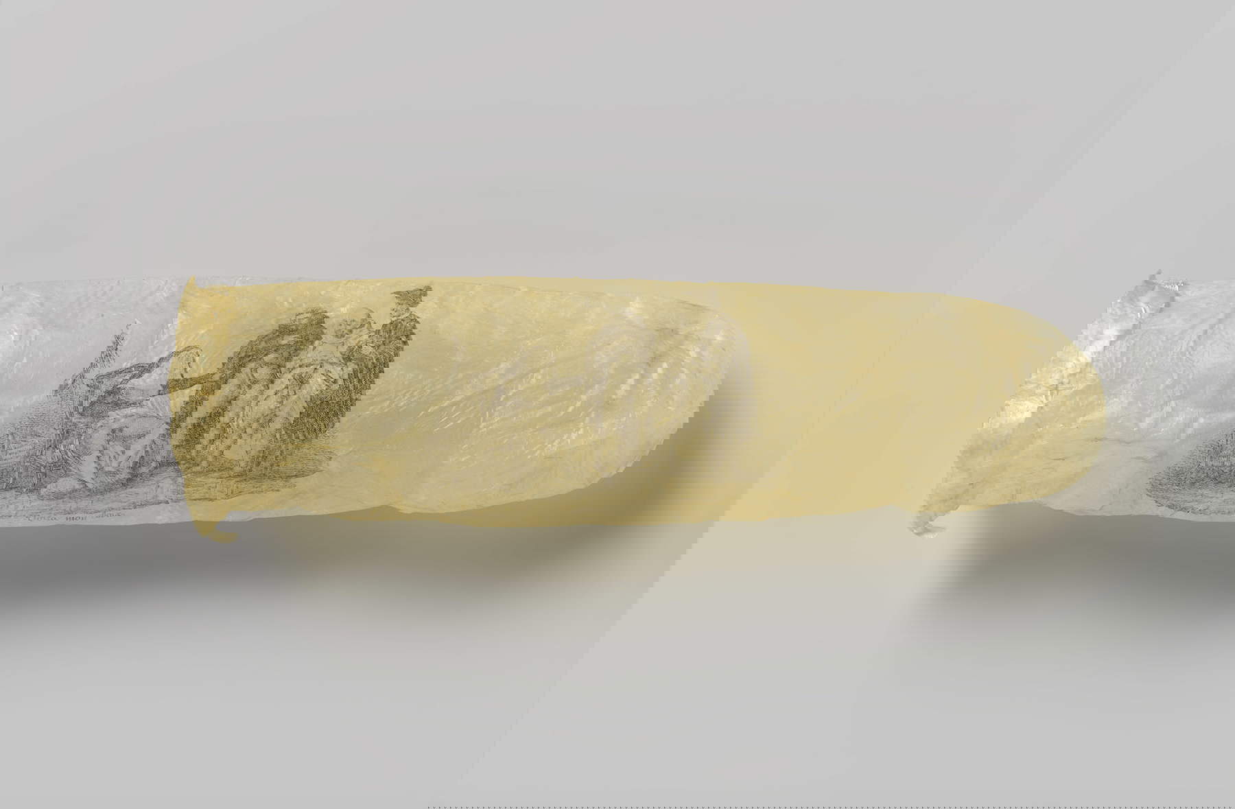 Il preservativo con stampa erotica (1830 circa; acquistato dal Fondo FG Waller). Foto di Rijksmuseum/Kelly Schenk