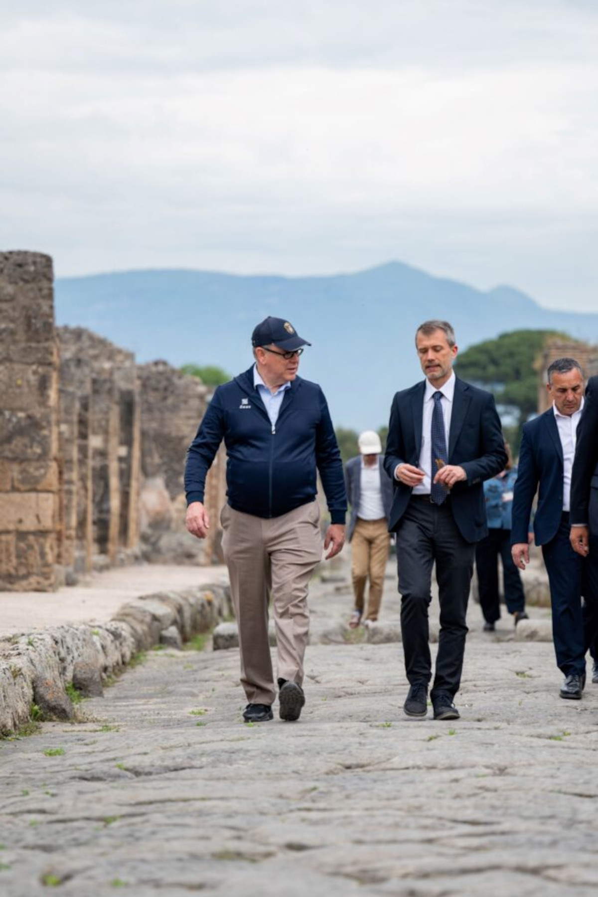 Visita del Principe Alberto II di Monaco al Parco Archeologico di Pompei