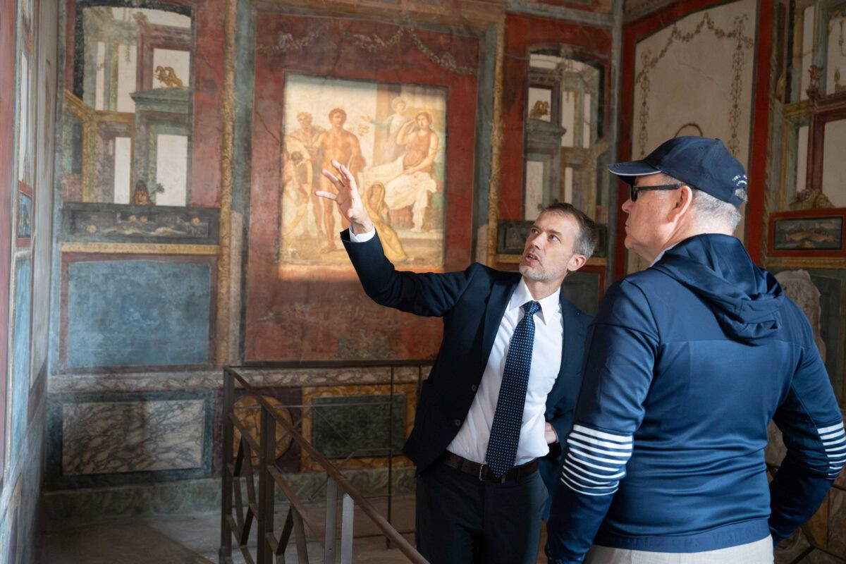 Le Prince Albert II de Monaco visite aujourd'hui le Parc archéologique de Pompéi 
