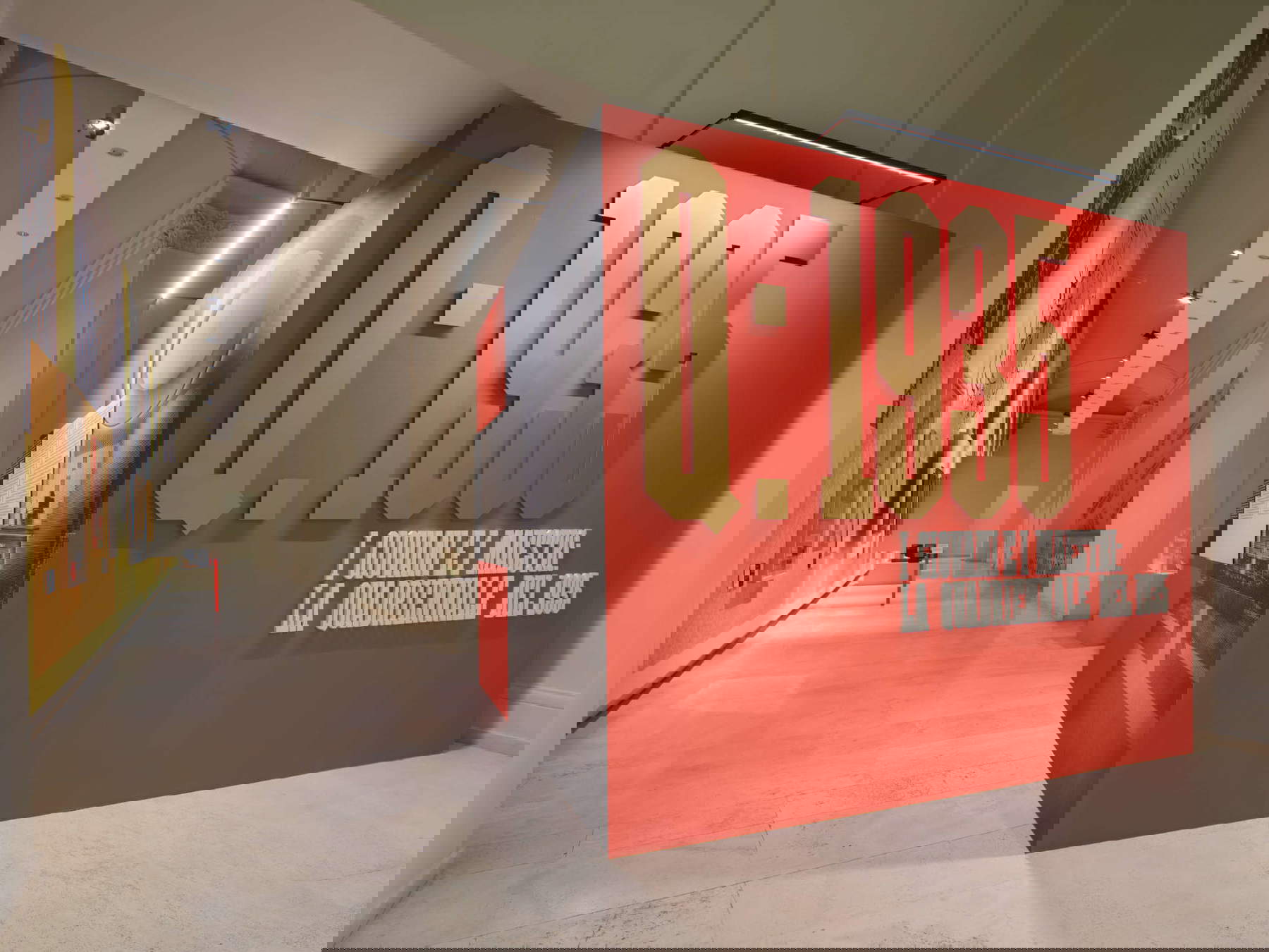 Montage de l'exposition I giovani e i maestri. Photo : Agostino Osio / Alto Piano