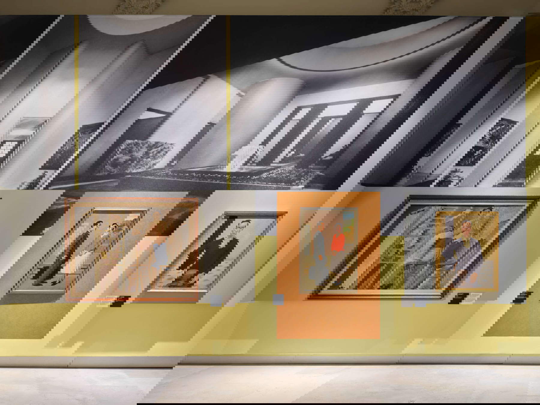 Montage de l'exposition I giovani e i maestri. Photo : Agostino Osio / Alto Piano