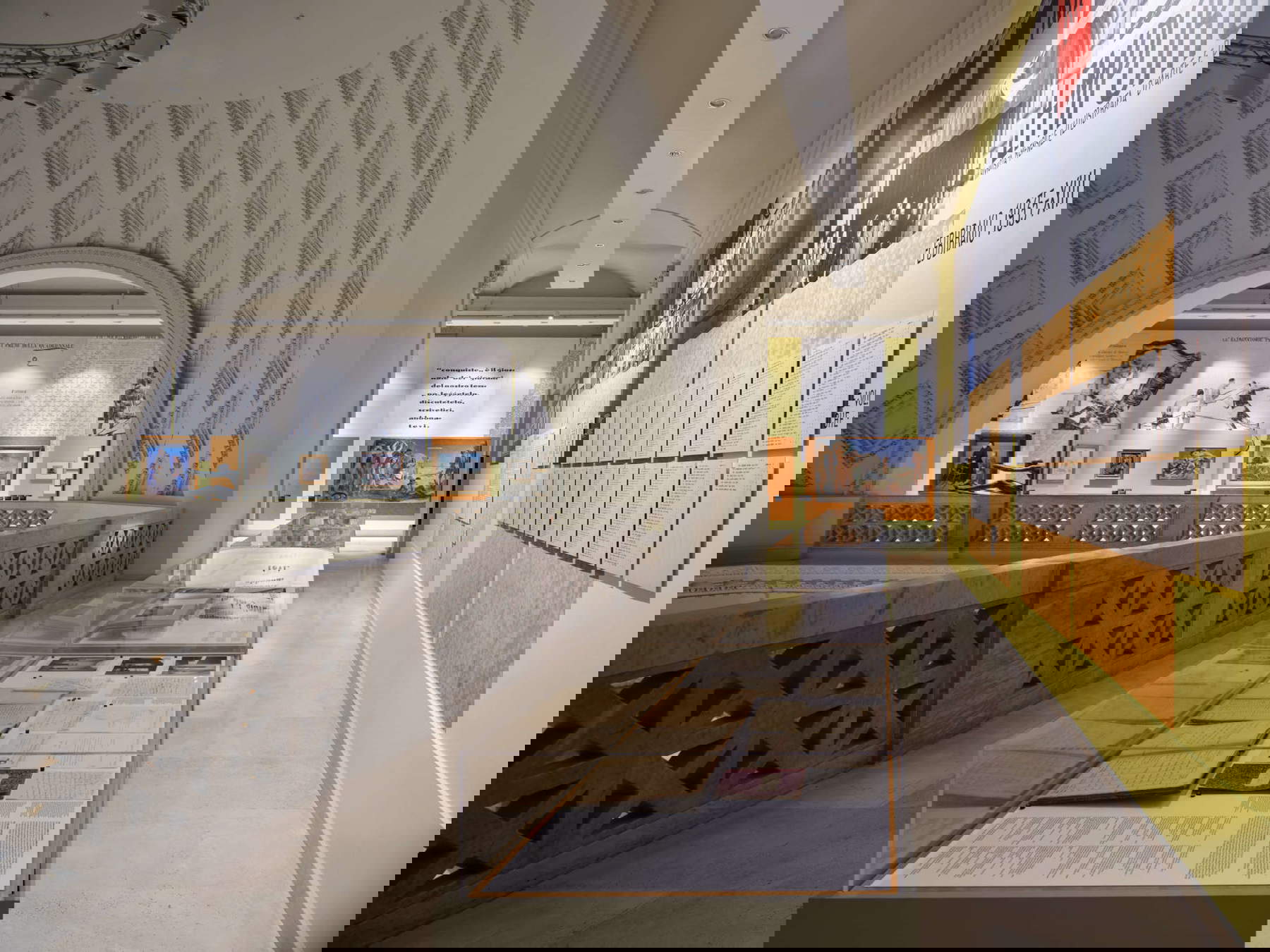 Montage de l'exposition I giovani e i maestri. Photo : Agostino Osio / Alto Piano