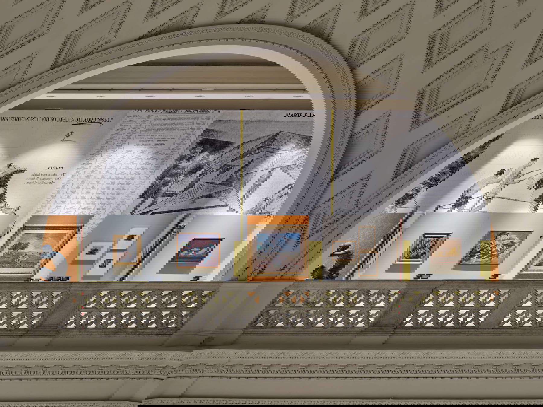 Montage de l'exposition I giovani e i maestri. Photo : Agostino Osio / Alto Piano