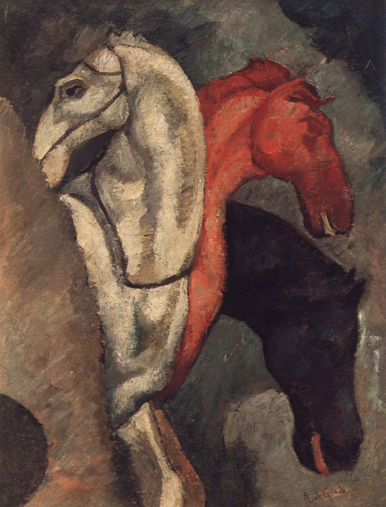 Raffaele De Grada, Horses (1921) Photo: © Opera Laboratories