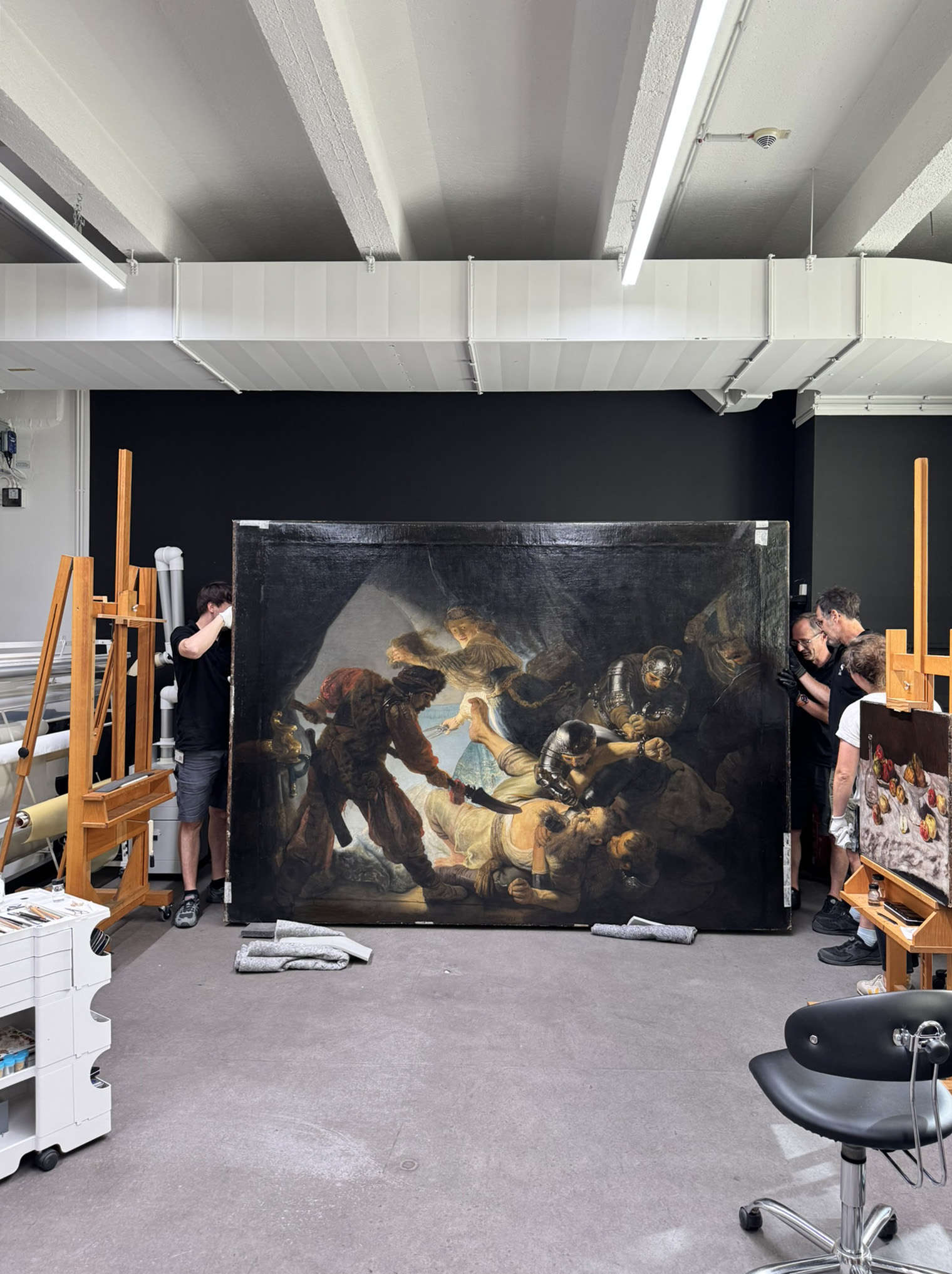 Die Arbeit in der Restaurierungswerkstatt