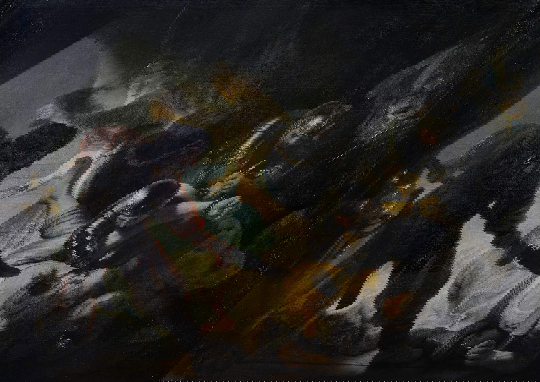 Rembrandt, Die Blendung Samsons (1636; Öl auf Leinwand, 219 x 305 cm; Frankfurt am Main, St&auml;del Museum)