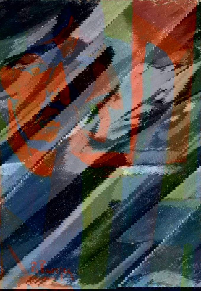 Renato Paresce, Retrato (Portrait Fauve) (1918)