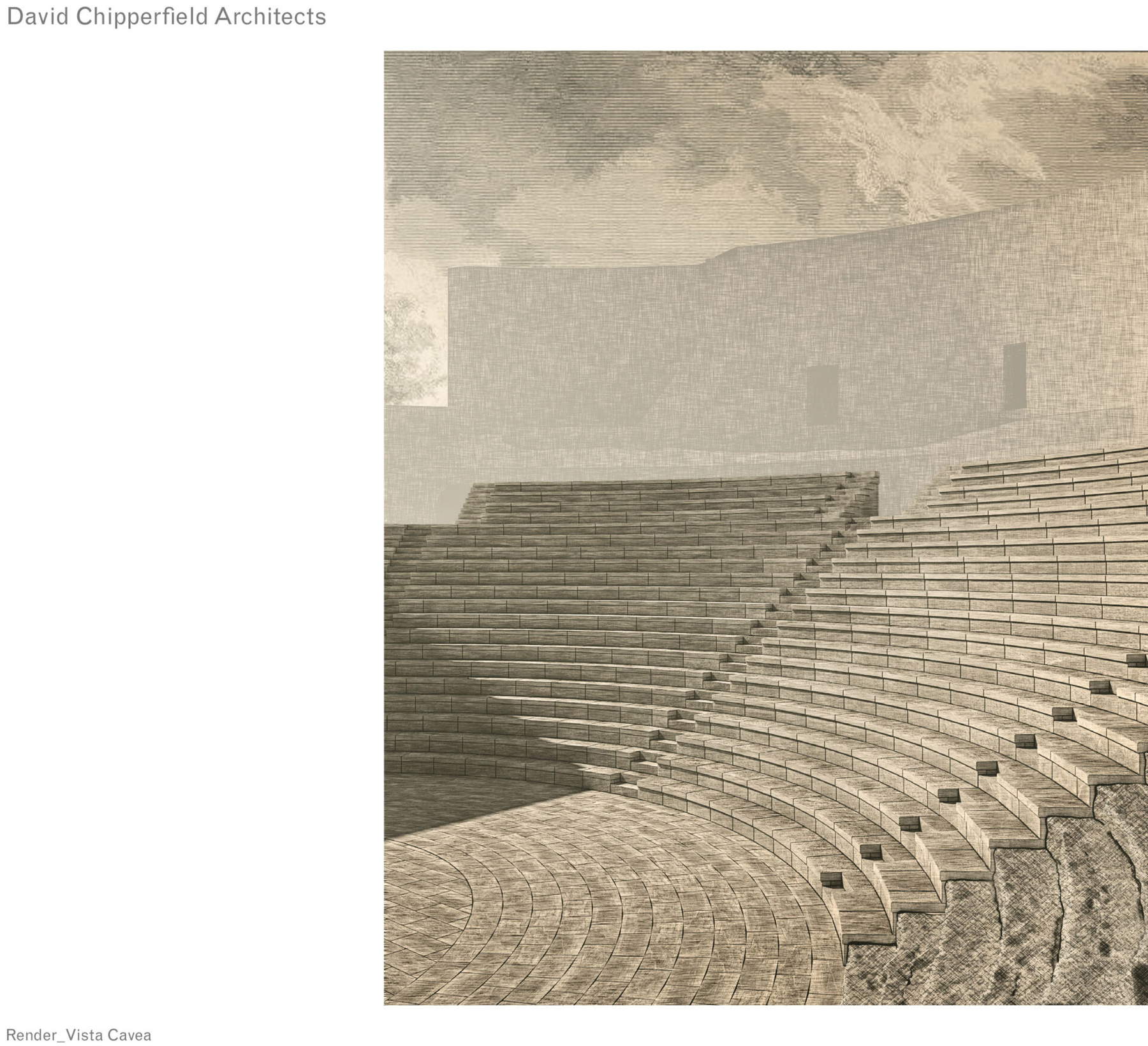 Rendering del Teatro Romano