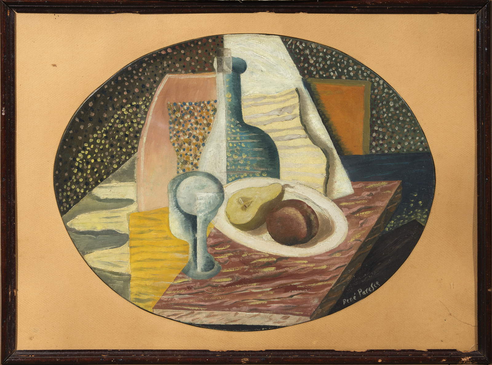 Ren&eacute; Paresce, Still Life (1922; oil on panel, 40.5 x 50.5 cm)