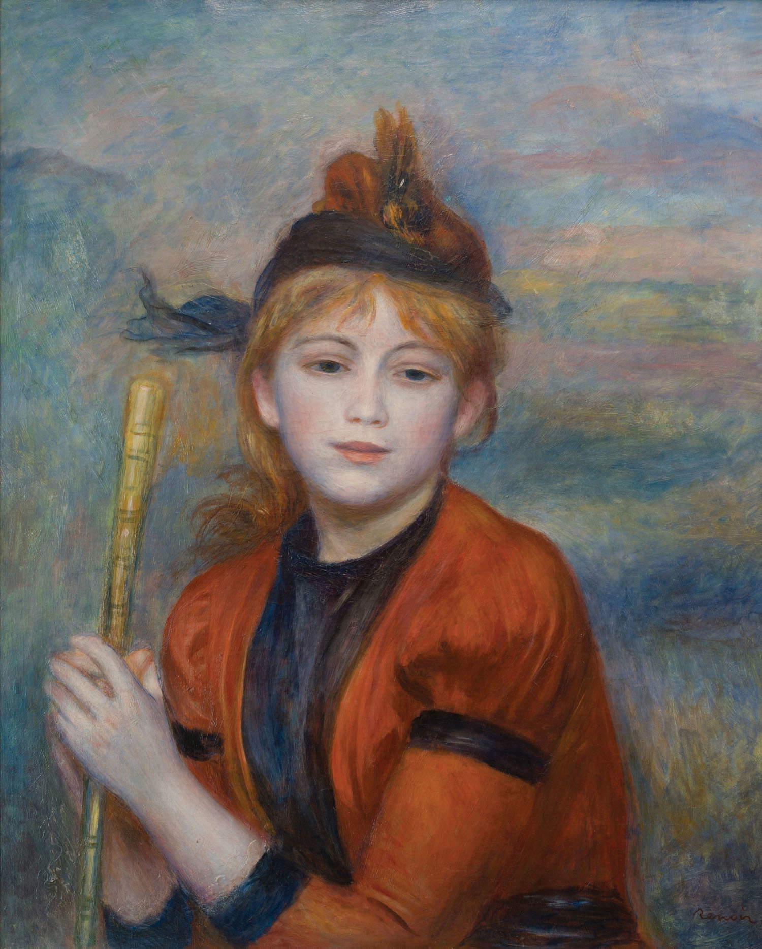 Pierre-Auguste Renoir, Le randonneur (vers 1888 ; huile sur toile, 61,5 x 50 cm ; Le Havre, Musée d'Art Moderne André Malraux ; legs Charles-Auguste Marande, 1936) © MuMa Le Havre / David Fogel