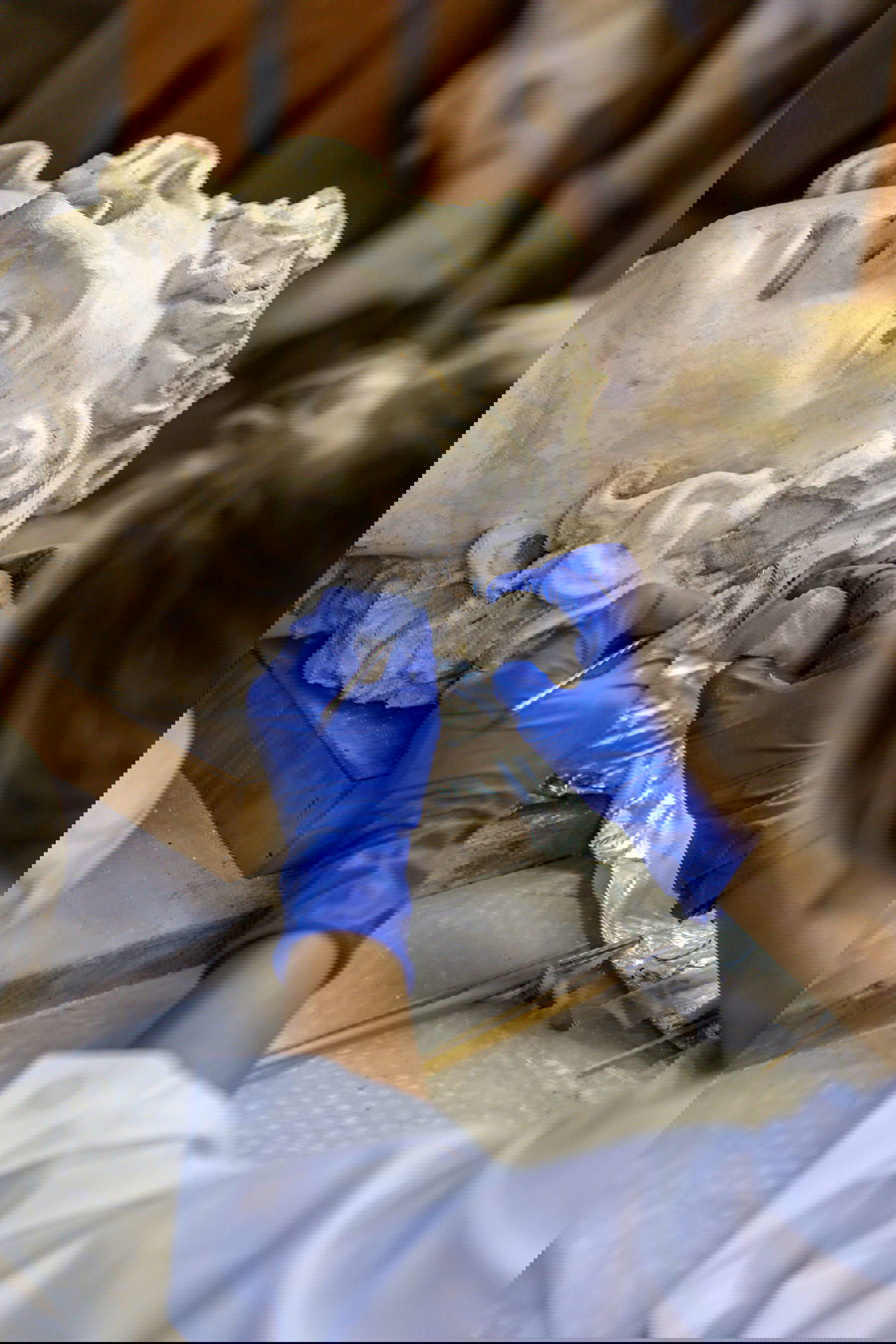 La restauration des six sculptures du Teatro Farnese, Parme, Complesso monumentale della Pilotta &copy; Cristina Urecheanu