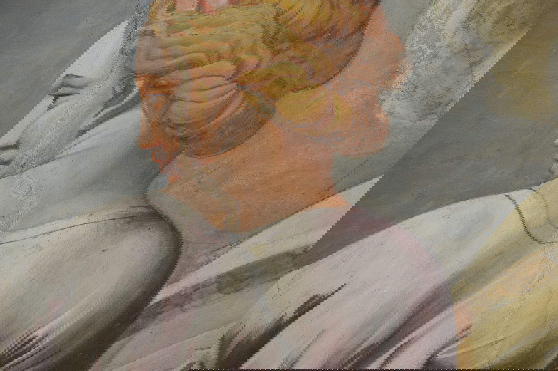 Dettaglio Cerere, affresco lunetta parete sud della Camera di Amore e Psiche, Giulio Romano, Palazzo Te: ripresa fotografica nello spettro del visibile © Fondazione Palazzo Te Dettaglio Cerere, affresco lunetta parete sud della Camera di Amore e Psiche, Giulio Romano, Palazzo Te: ripresa fotografica nello spettro del visibile © Fondazione Palazzo Te