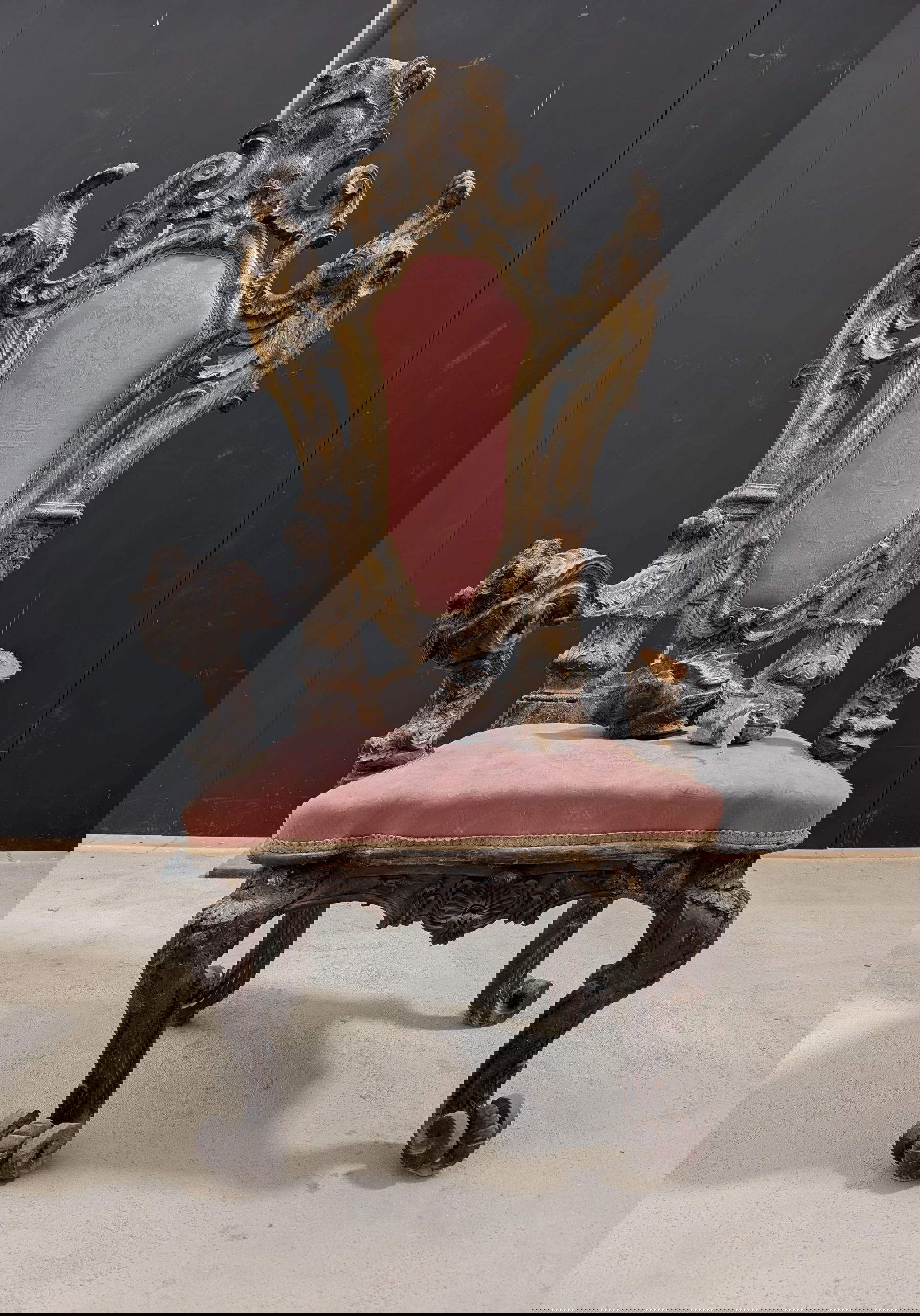 Il restauro del trono vescovile del XVIII secolo