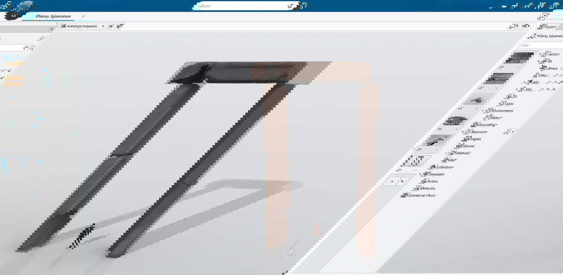 Ricostruzione virtuale della porta monumentale del Faro di Alessandria - Credito fotografico: Isabelle Hairy - Centre d'Etudes Alexandrines