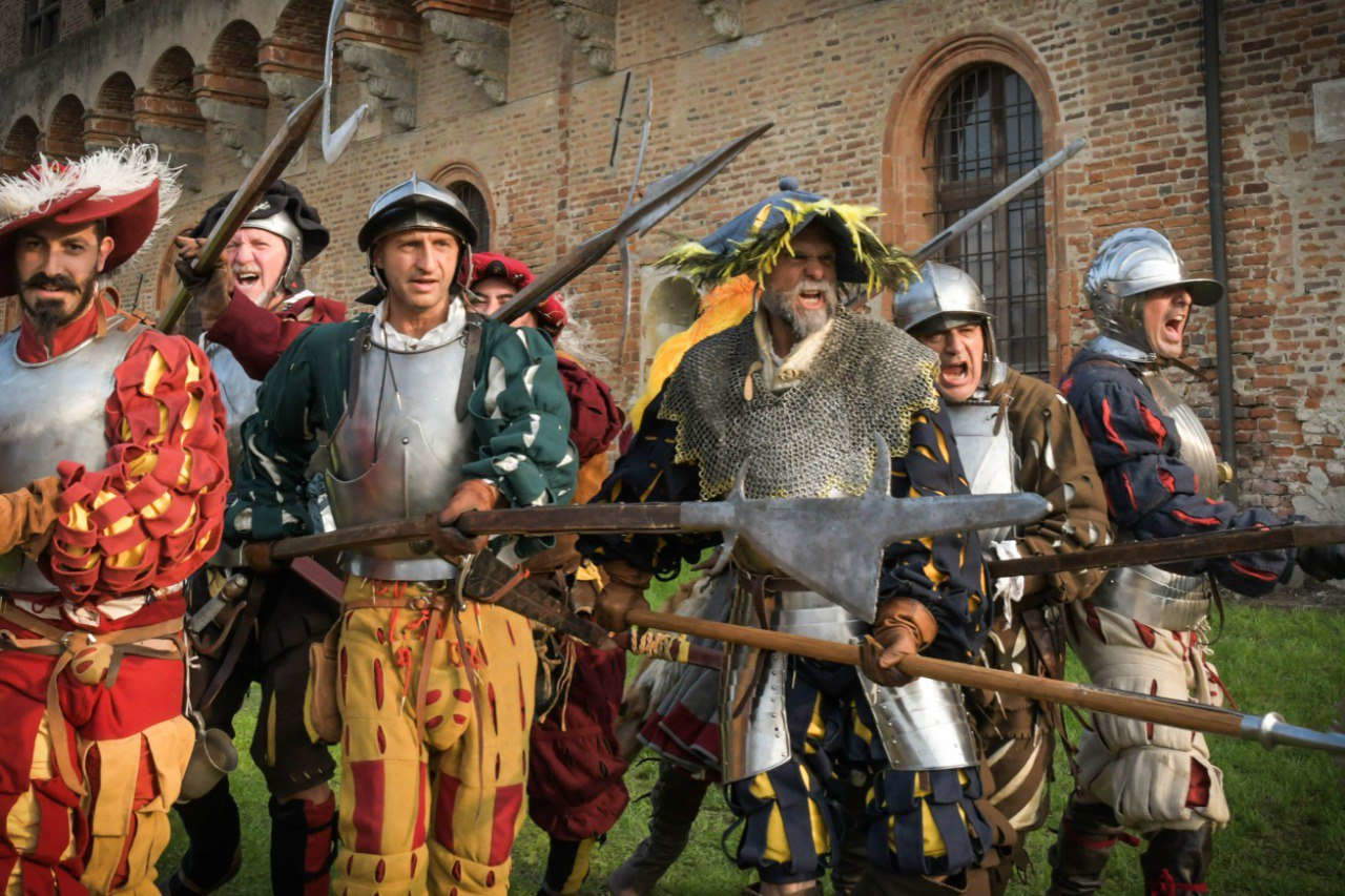 Battle of Pavia, historical re-enactment Battle of Pavia, historical re-enactment
