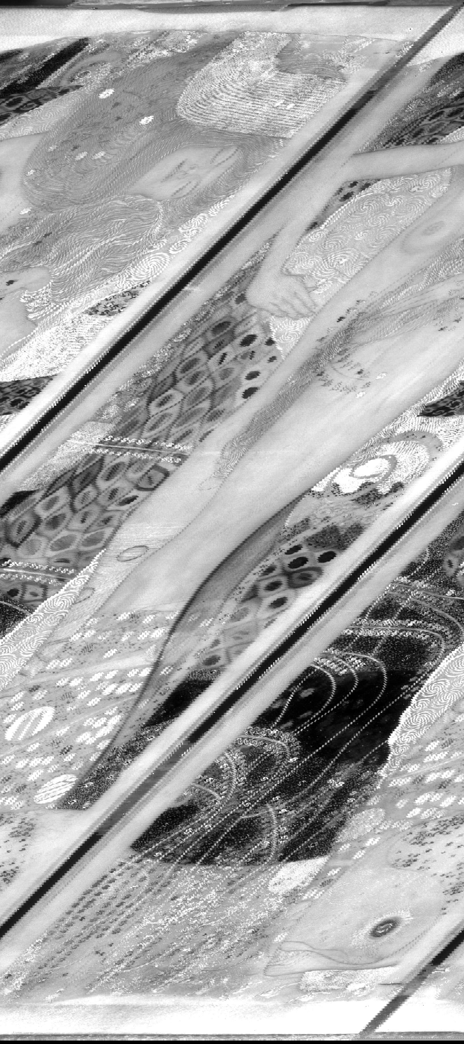 Gustav Klimt, Friends (Water Snakes I), 1904 (small additions 1907), infrared reflectography.  Photo: Belvedere, Vienna