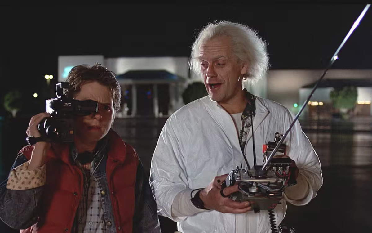 Una scena di Ritorno al Futuro