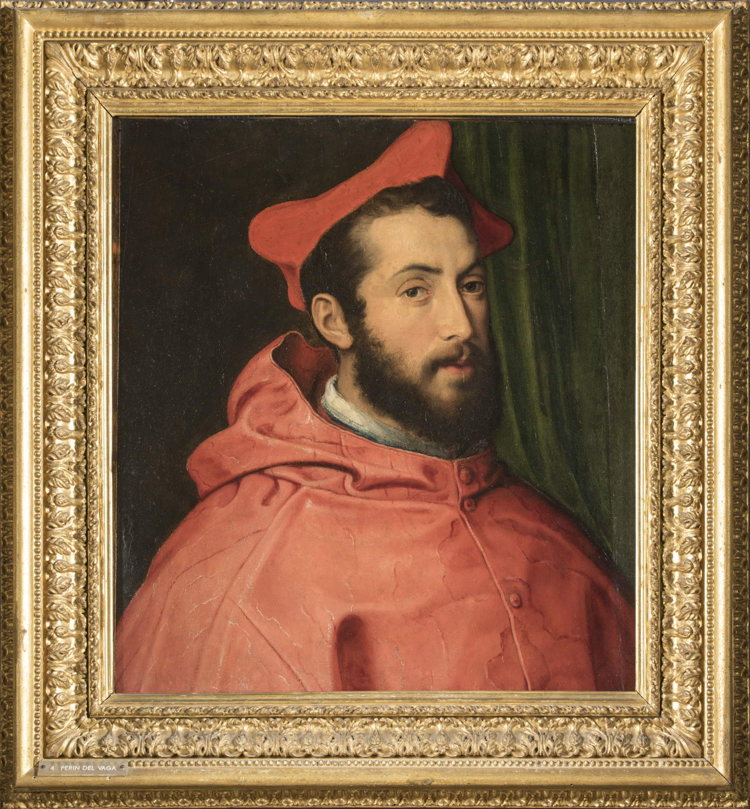 Piero di Giovanni Bonaccorsi detto Perin del Vaga, Ritratto del cardinale Alessandro Farnese (1540-1547; olio su tavola, 51 x 48 cm; Roma, Gallerie Nazionali di Arte Antica, Bibliotheca Hertziana, Istituto Max Planck per la storia dell'arte/Enrico Fontolan)