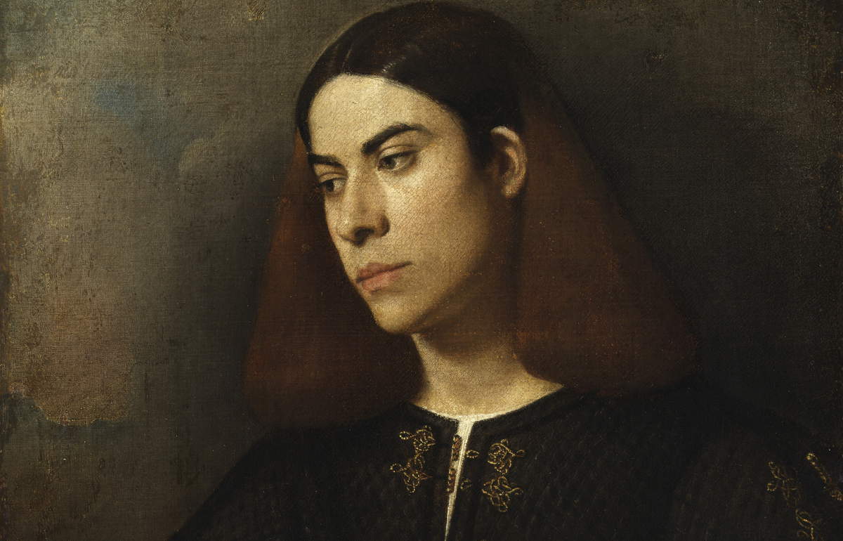 Coming from Budapest to Rome, at Palazzo Barberini, Giorgione's Portrait of a Young Man