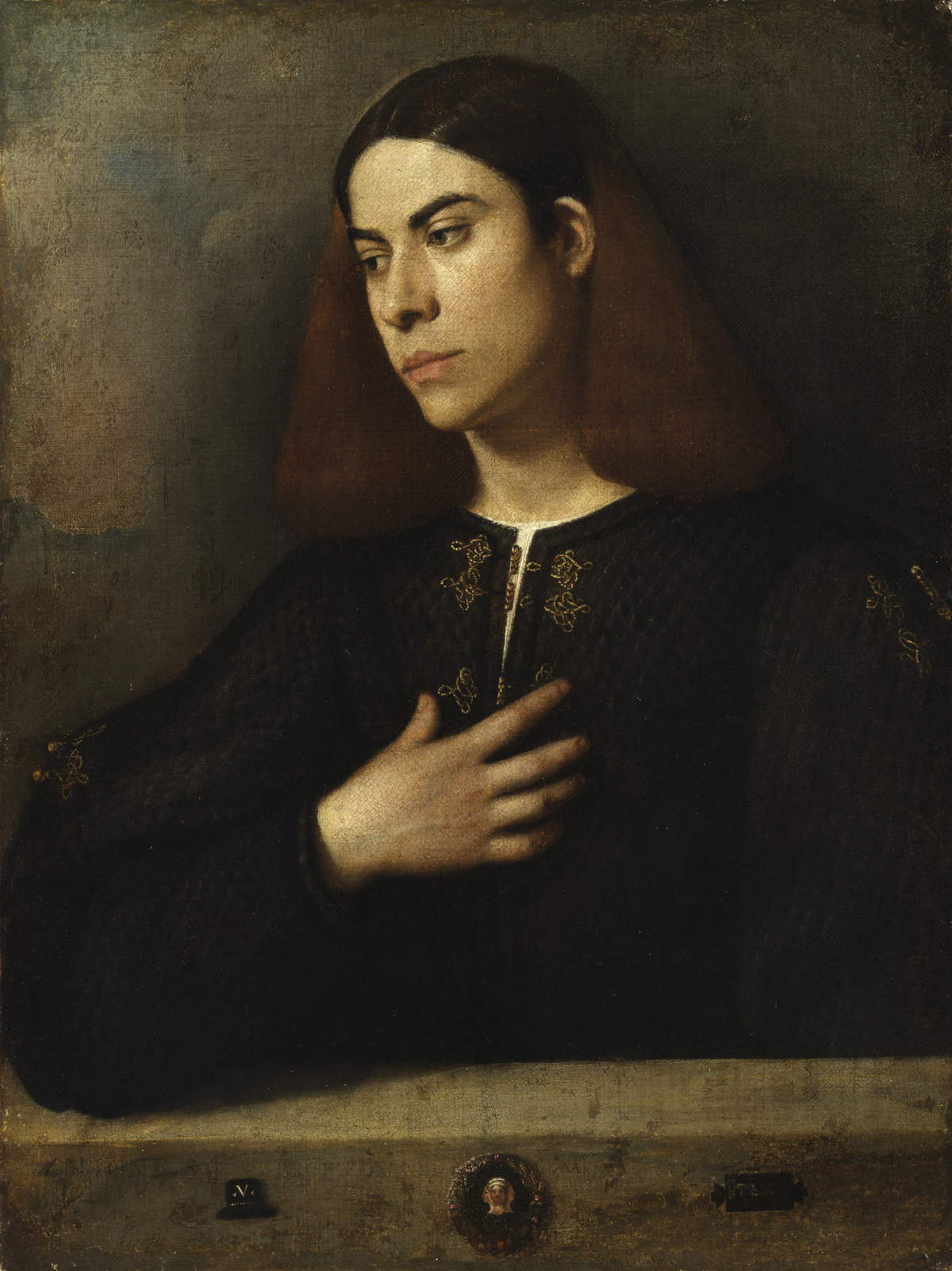 Giorgione, Ritratto di giovane (1503 circa; Budapest, Museo di Belle Arti). Ph.Credit: Sz&eacute;pműv&eacute;szeti M&uacute;zeum / Museum of Fine Arts, Budapest