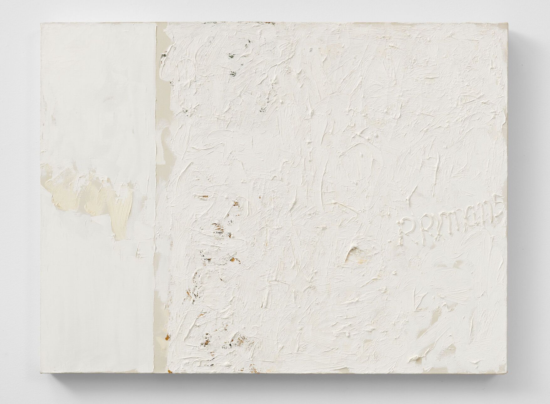 Robert Ryman, Untitled (1959; oil on stretched cotton canvas, 88.3 x 112 cm) © 2025, ProLitteris, Zurich. Photo: Jon Etter