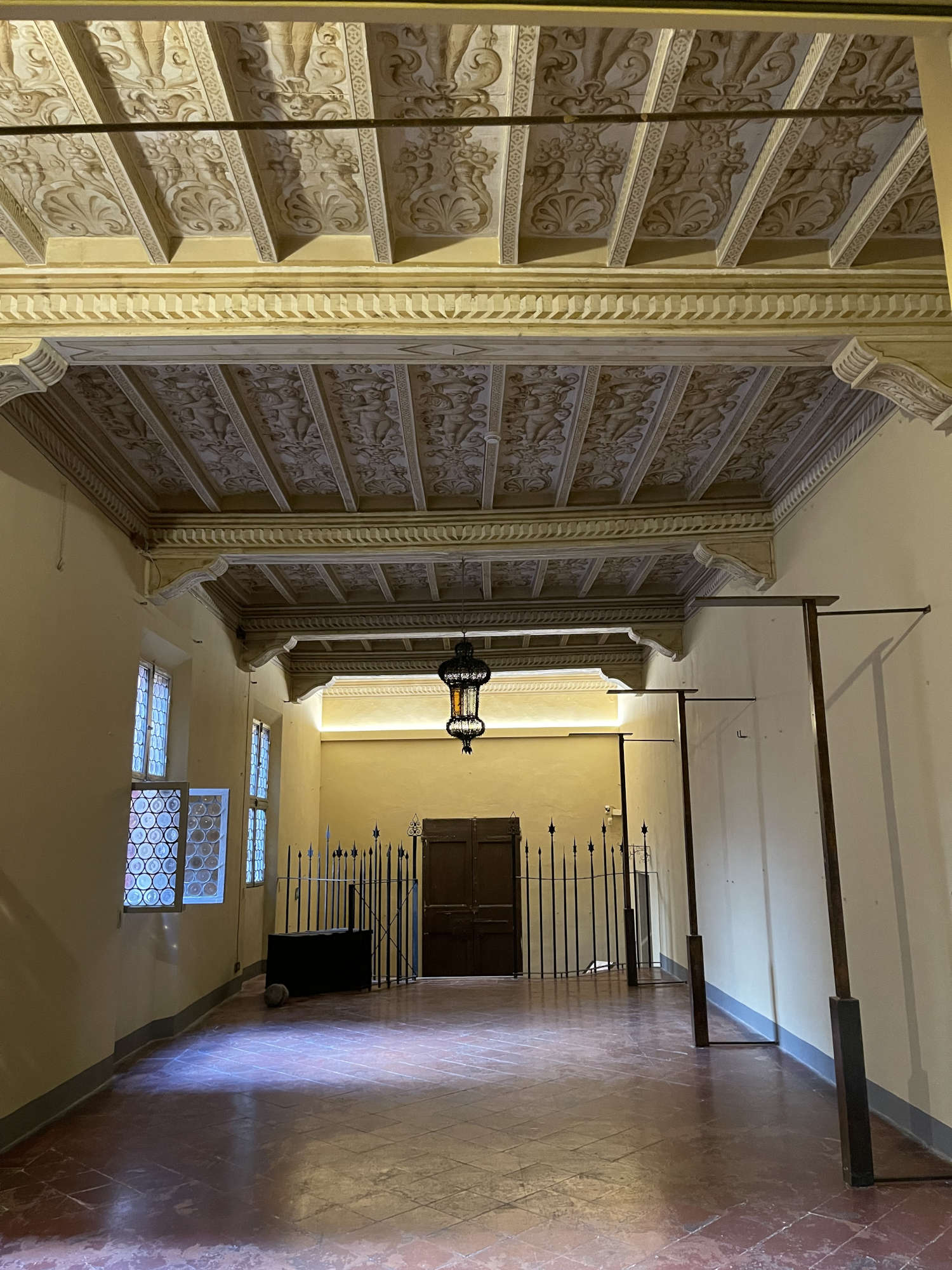 La Sala delle Armi del Museo Rocca di Dozza dopo i lavori di restauro La Sala delle Armi del Museo Rocca di Dozza dopo i lavori di restauro