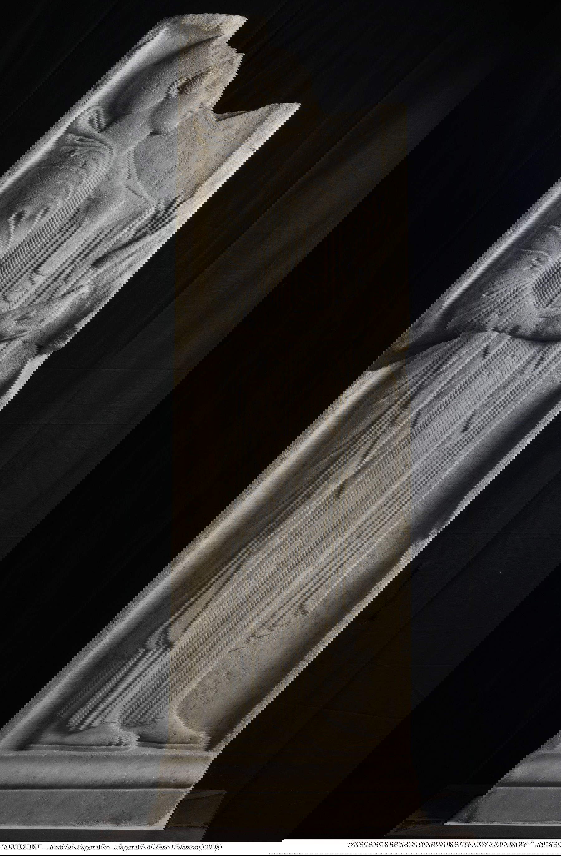 Stele of the Maiden with Dove (500-490 BC; Thassos marble; Rome, Capitoline Museums)