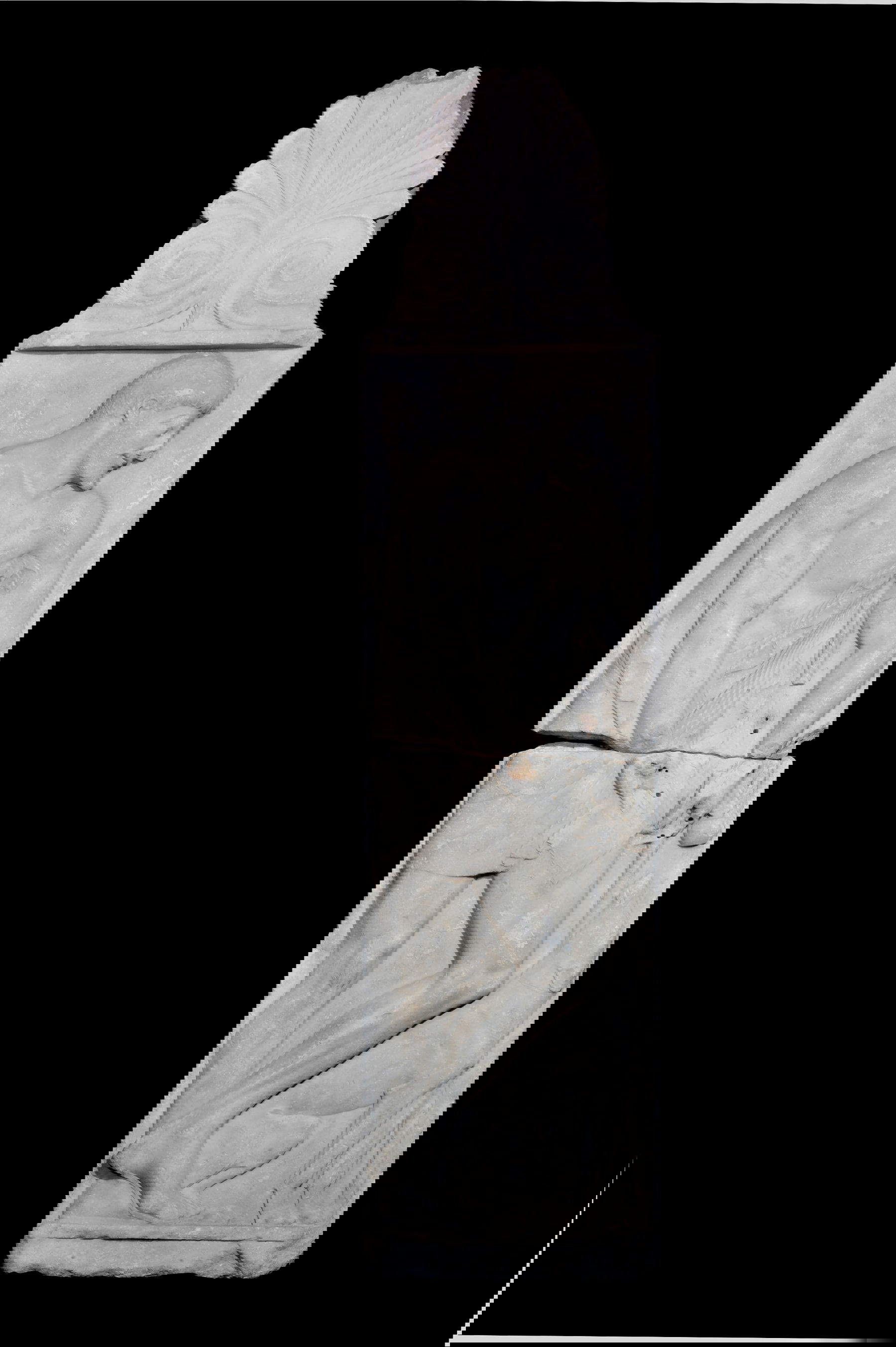 Funerary stele, cd. Borgia (6th cent. BCE; Parian marble; Naples, National Archaeological Museum of Naples)