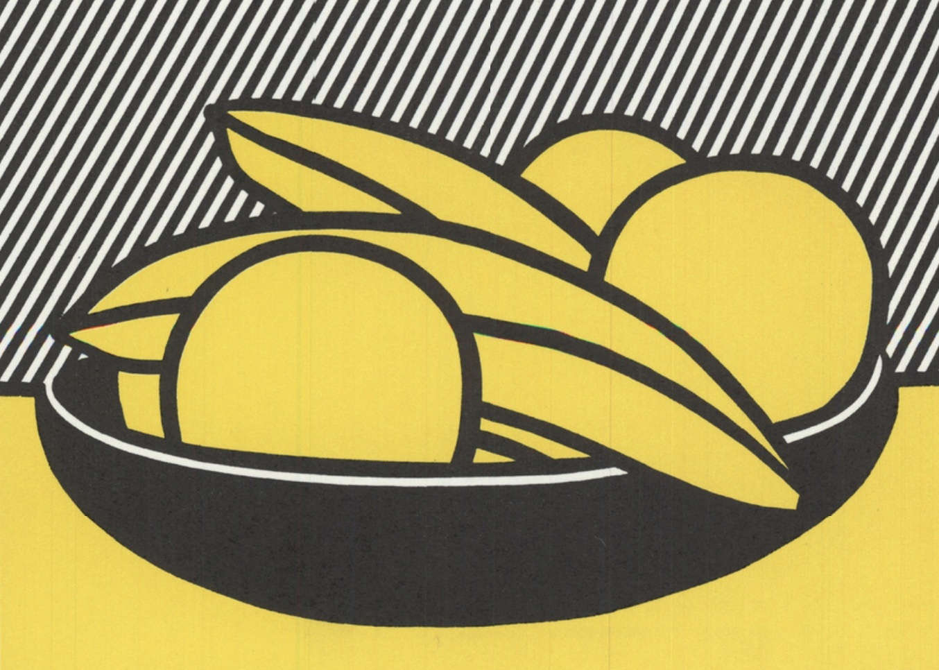 Roy Lichtenstein, Bananas and Grapefruit (1972; litografia)